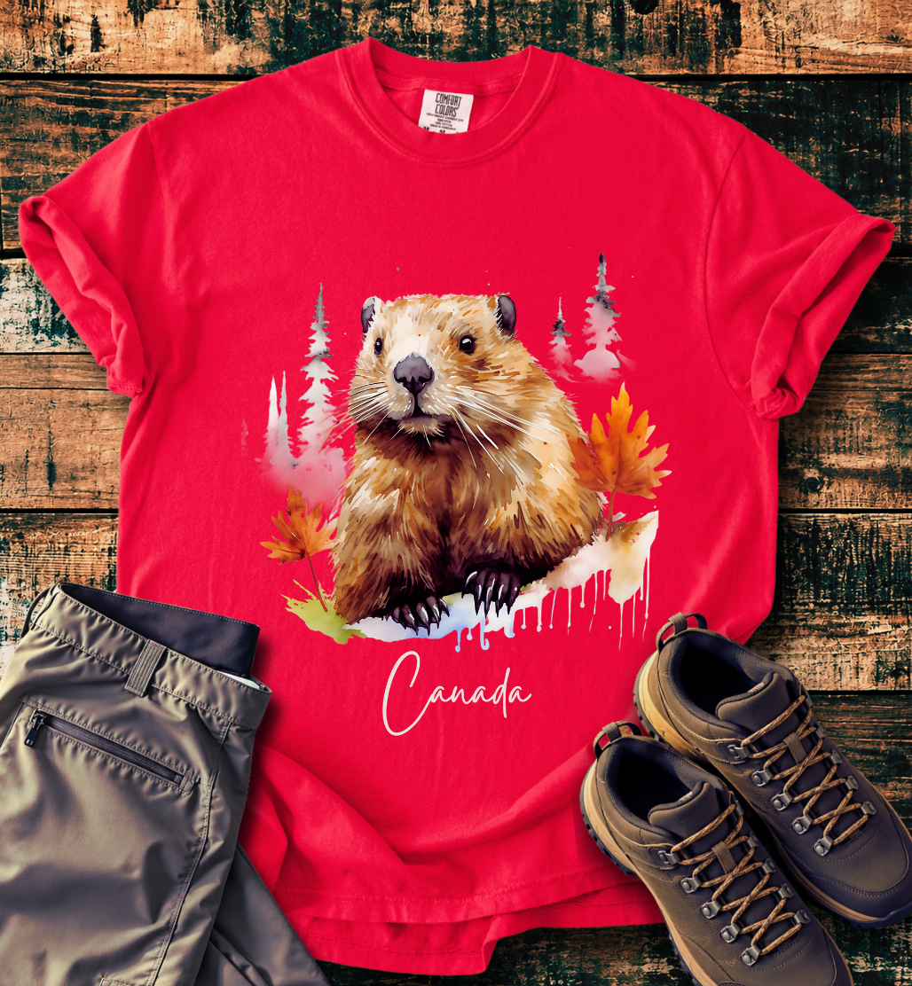 Canada Beaver Autumn T-Shirt