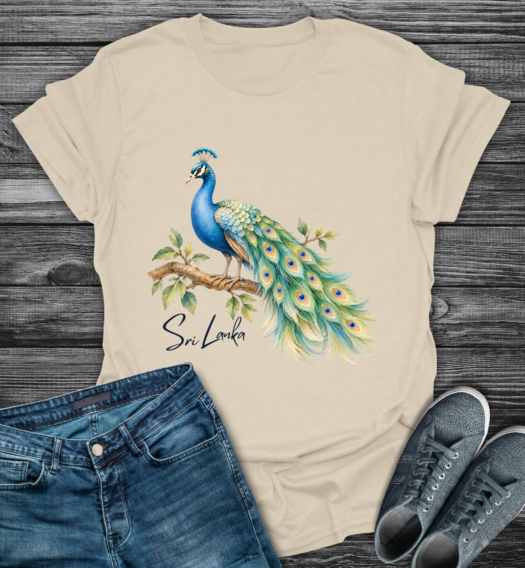 Sri Lanka Peacock Pride Softstyle T-Shirt