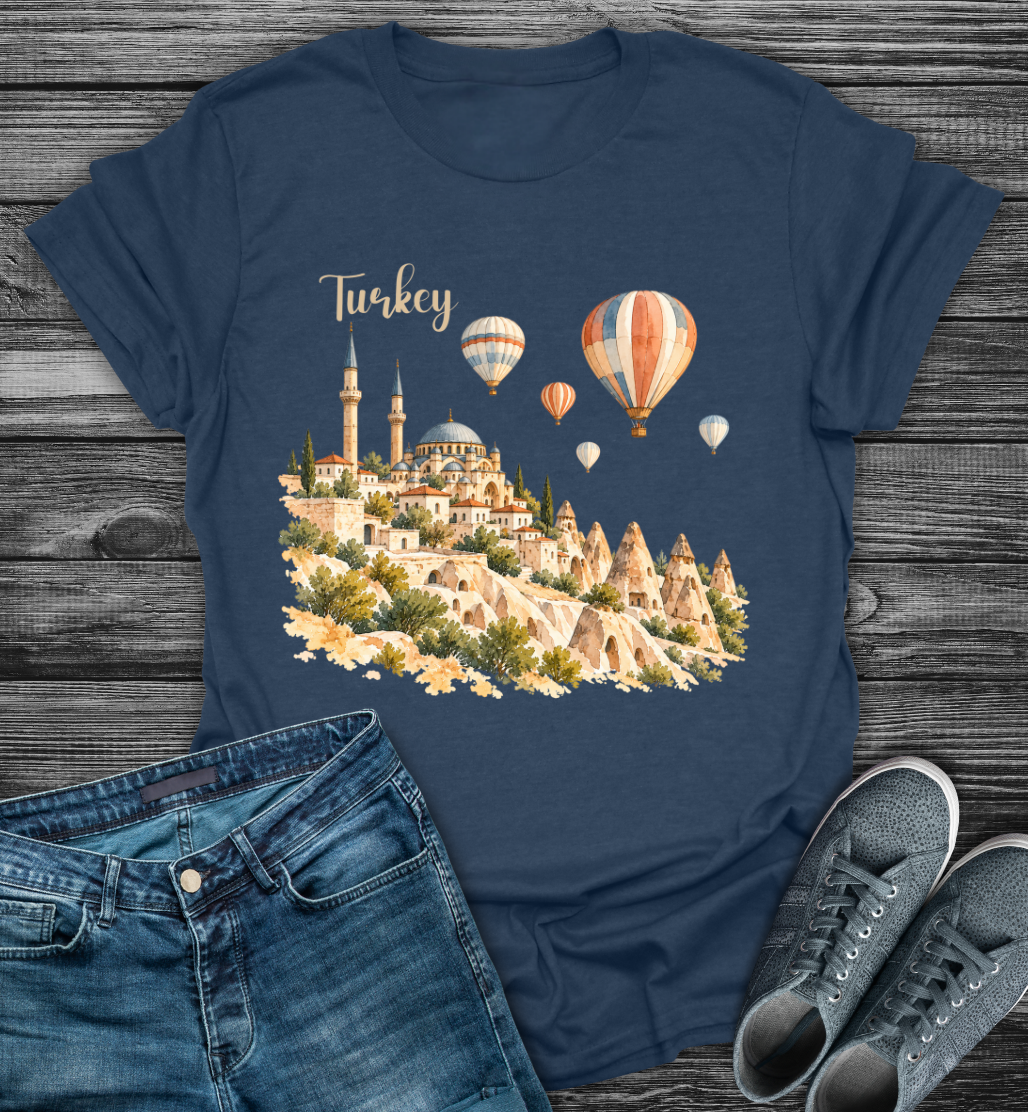 Turkey Hot Air Balloon Softstyle T-Shirt