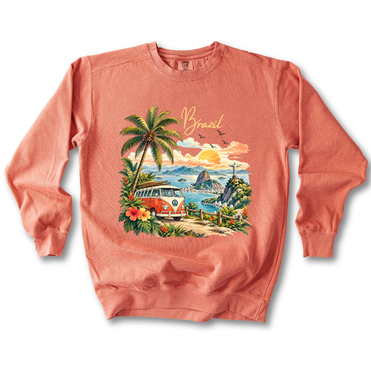 Brazil Vintage VW Camper Van Sweatshirt
