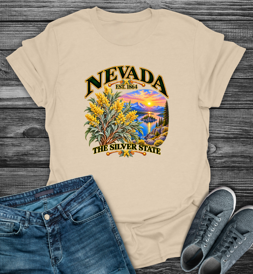 Nevada - The Silver State Softstyle T-Shirt