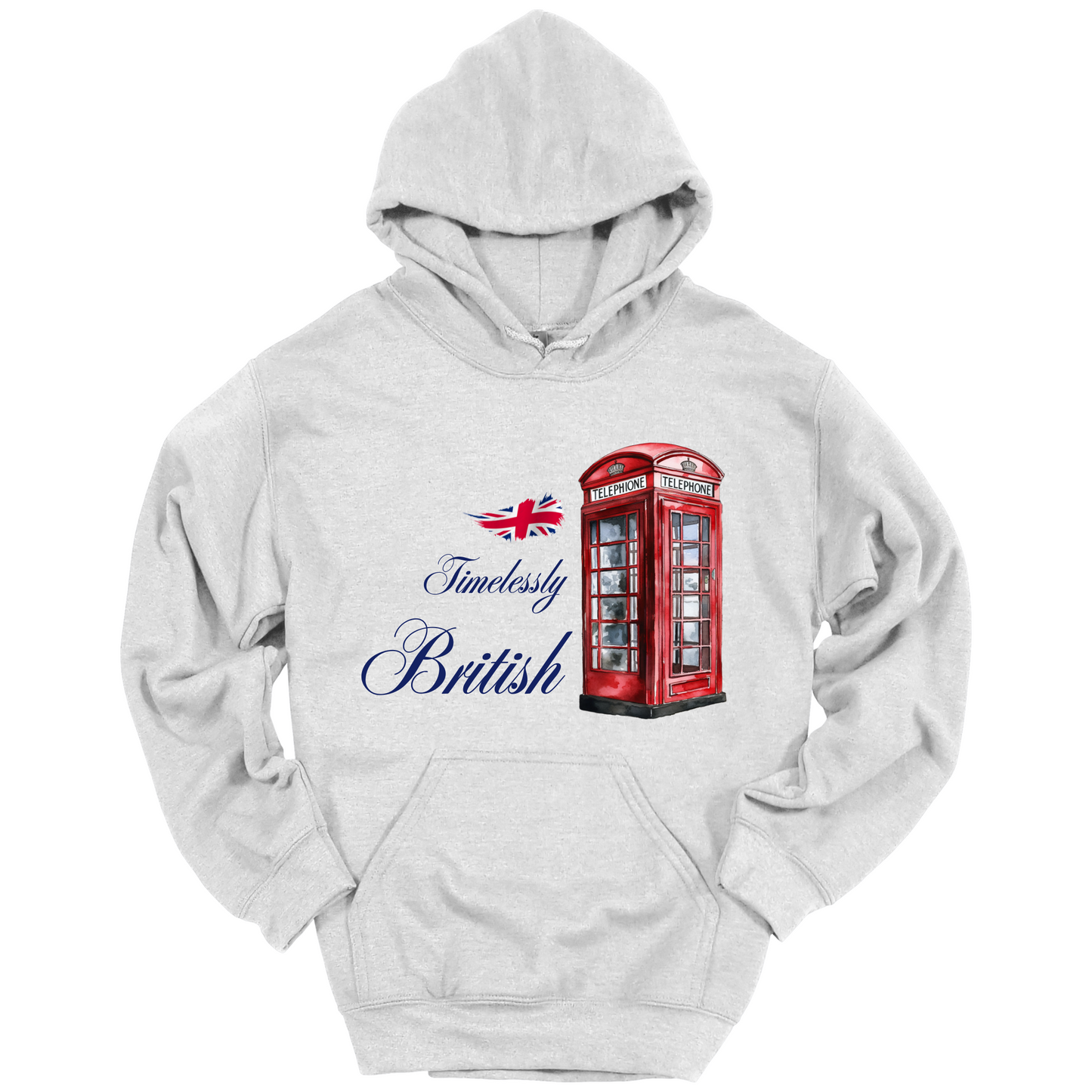 Timelessly British Red Phone Booth Unisex Hoodie