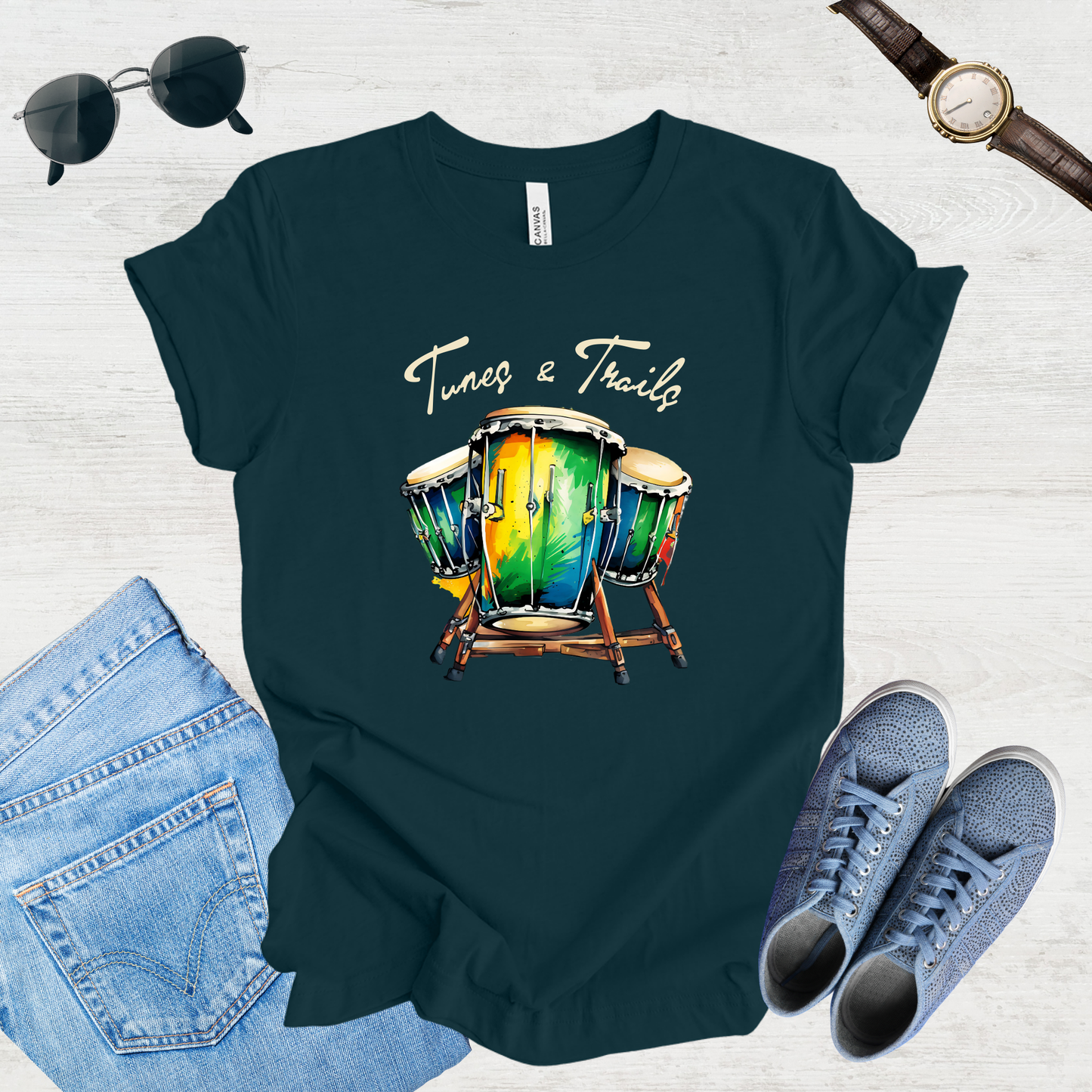 Tunes & Trails – Rhythmic Journeys Tee
