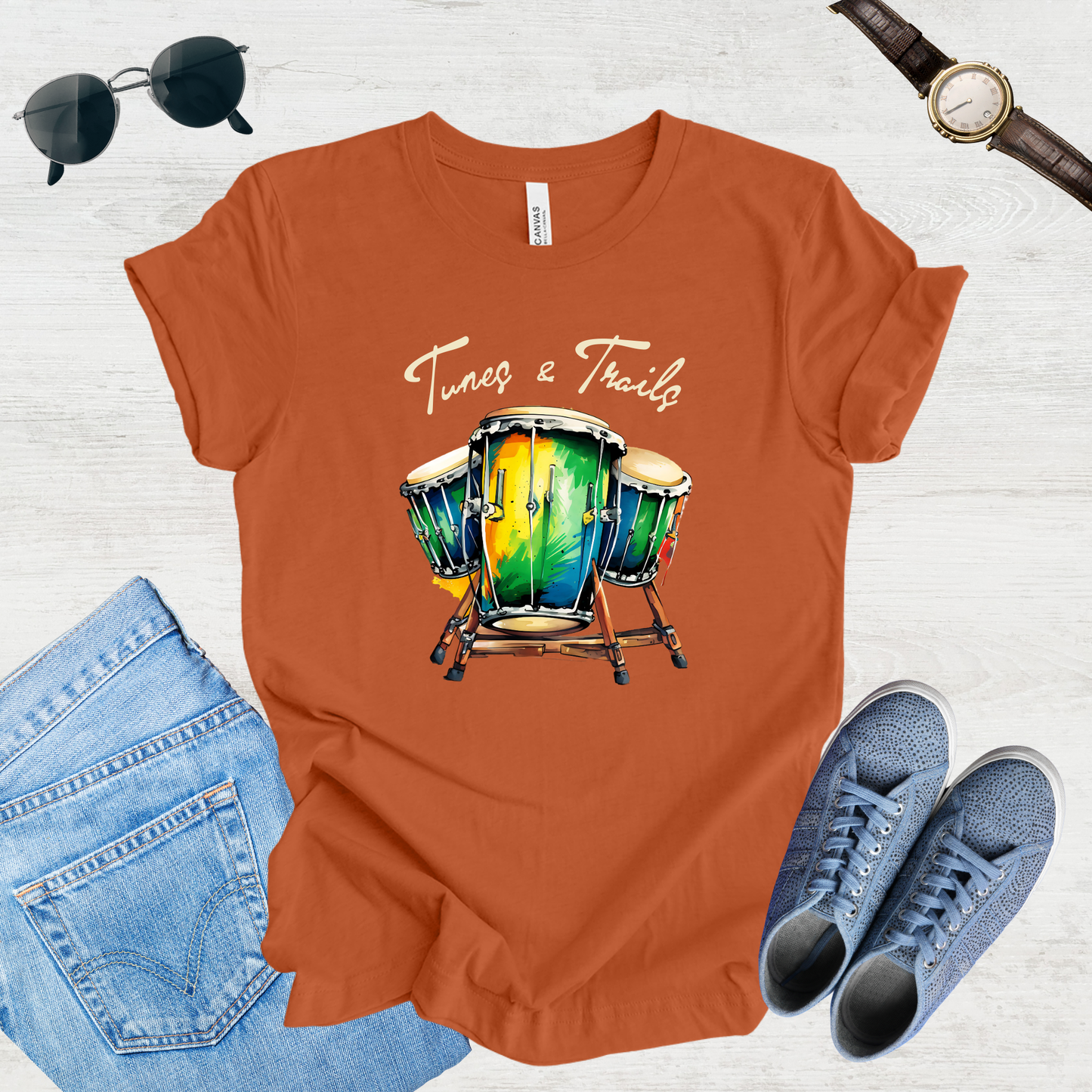 Tunes & Trails – Rhythmic Journeys Tee