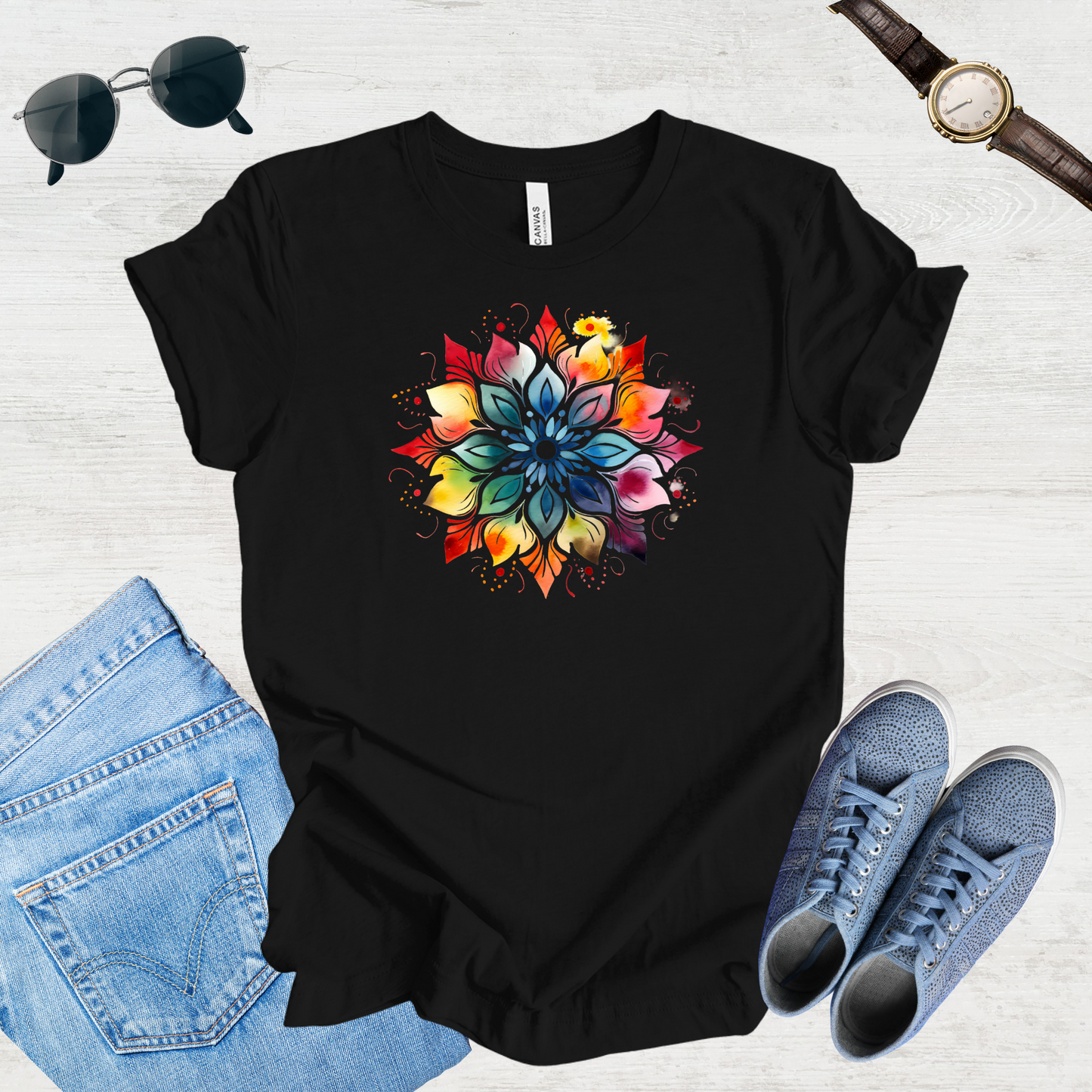 Tranquil Mandala Yoga Tee