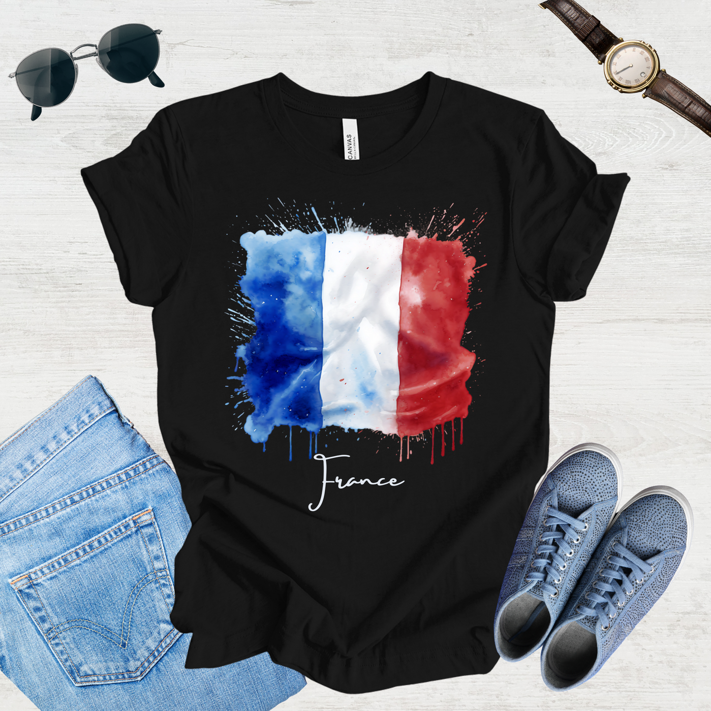 Vive La France: French Flag Tee