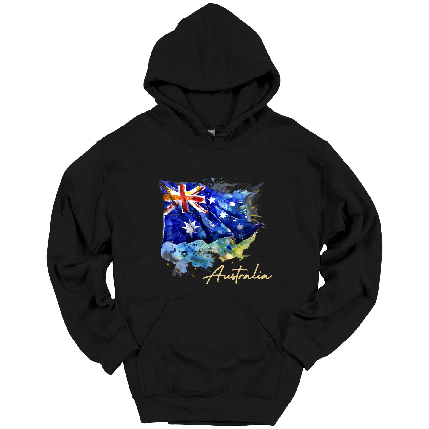 Aussie Pride Artistic Flag Hoodie