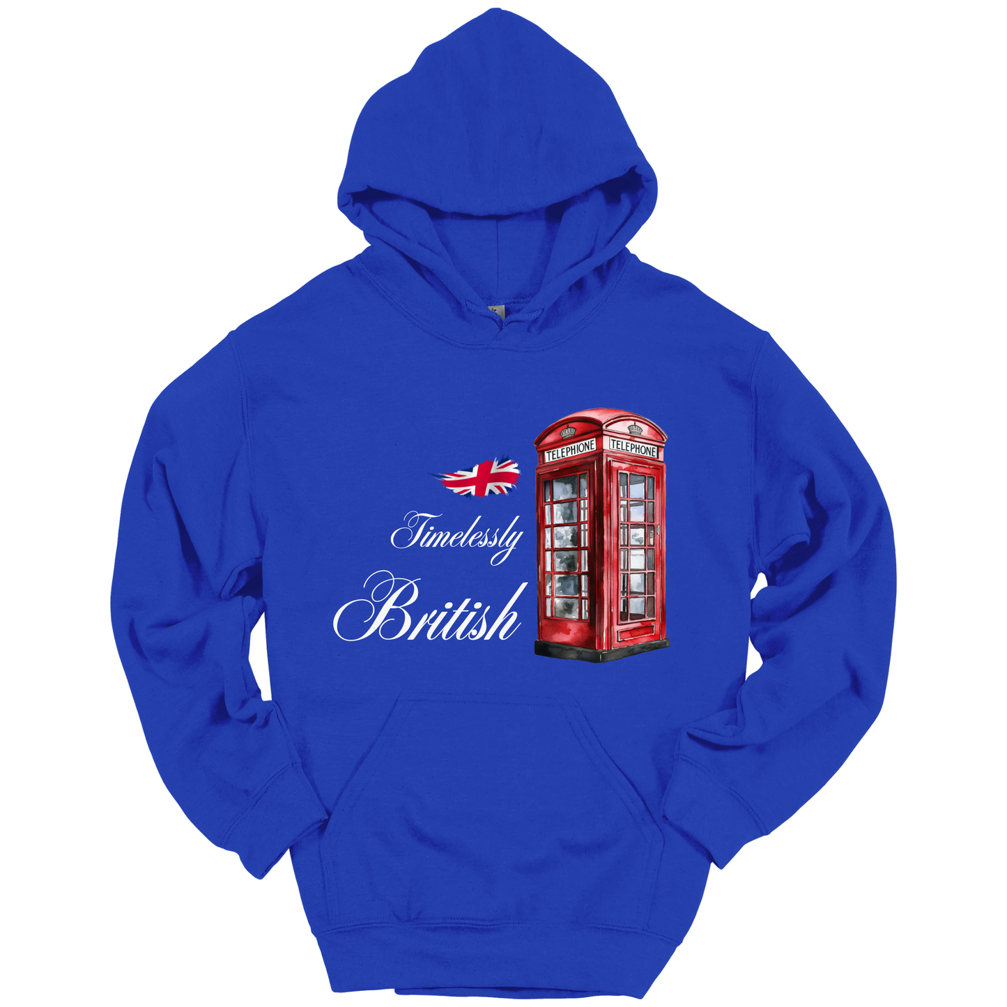 Timelessly British Red Phone Booth Unisex Hoodie