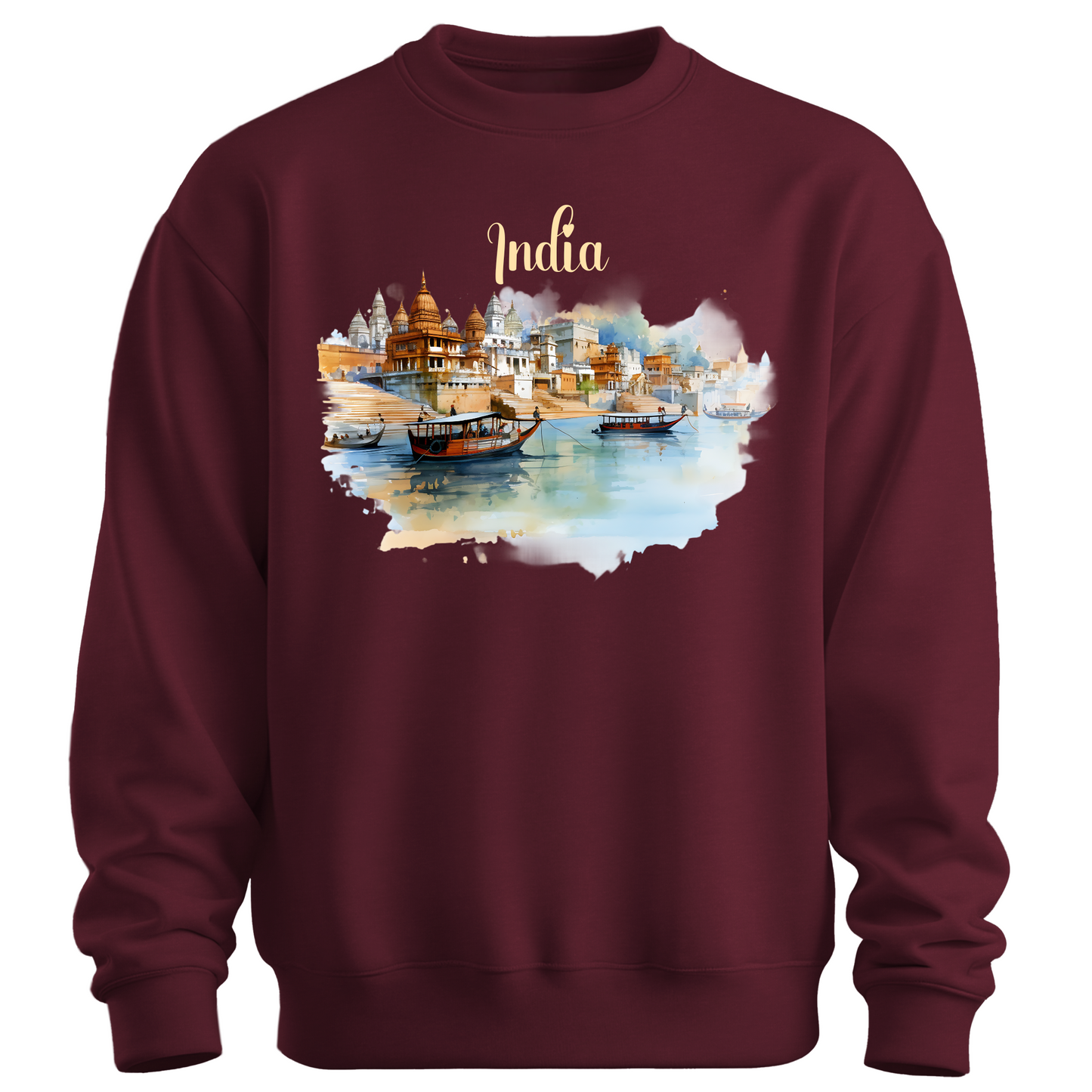 Sacred Waters: Ganga River India Sweatshirt