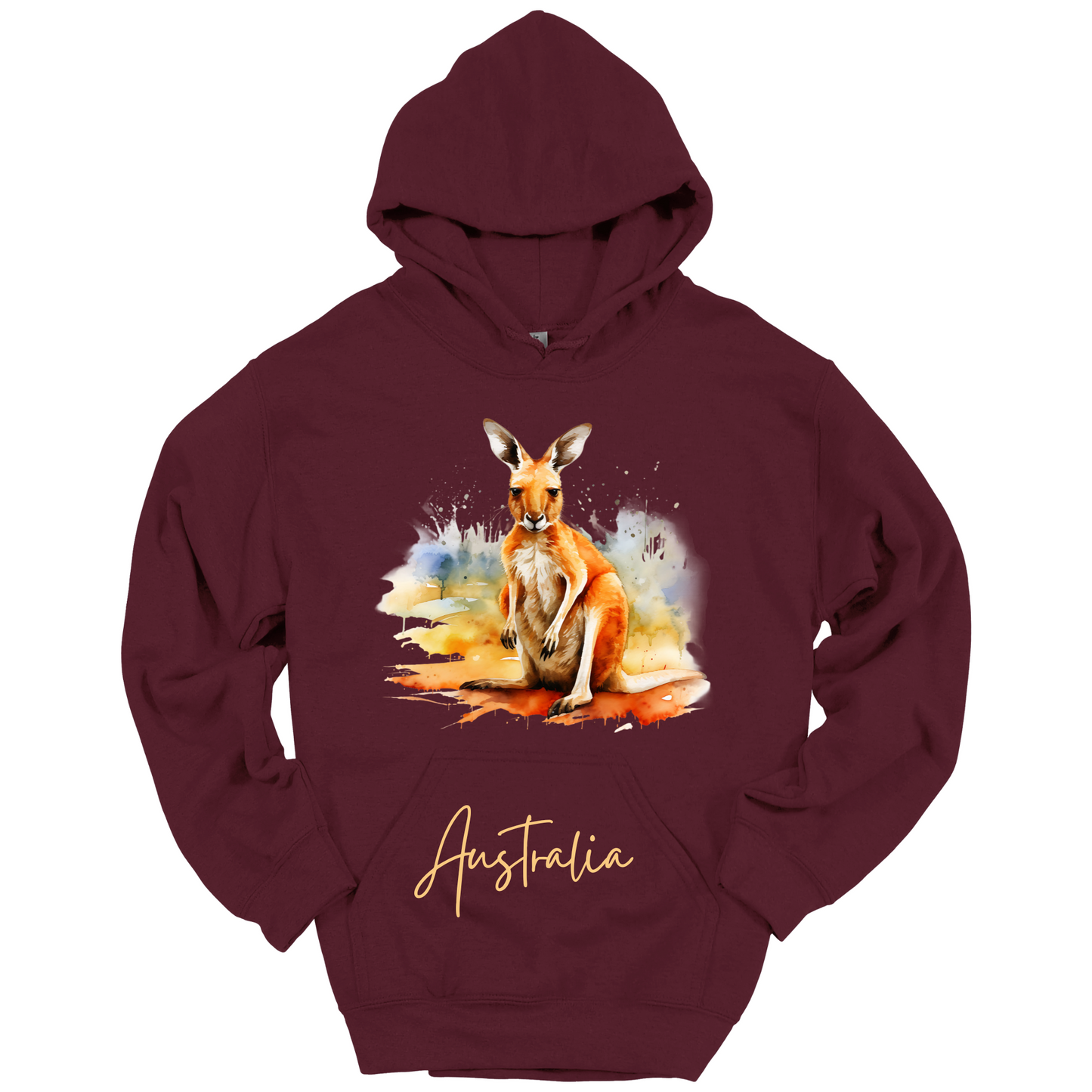 Aussie Hopper Kangaroo Travel Hoodie