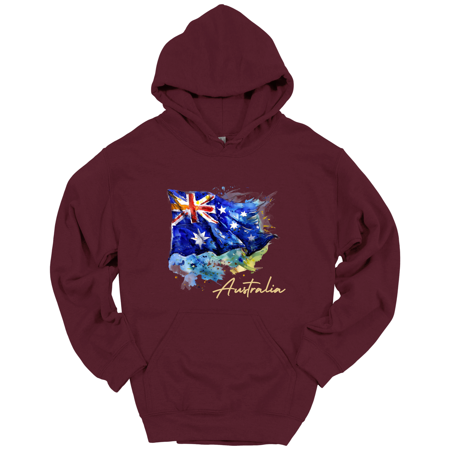 Aussie Pride Artistic Flag Hoodie