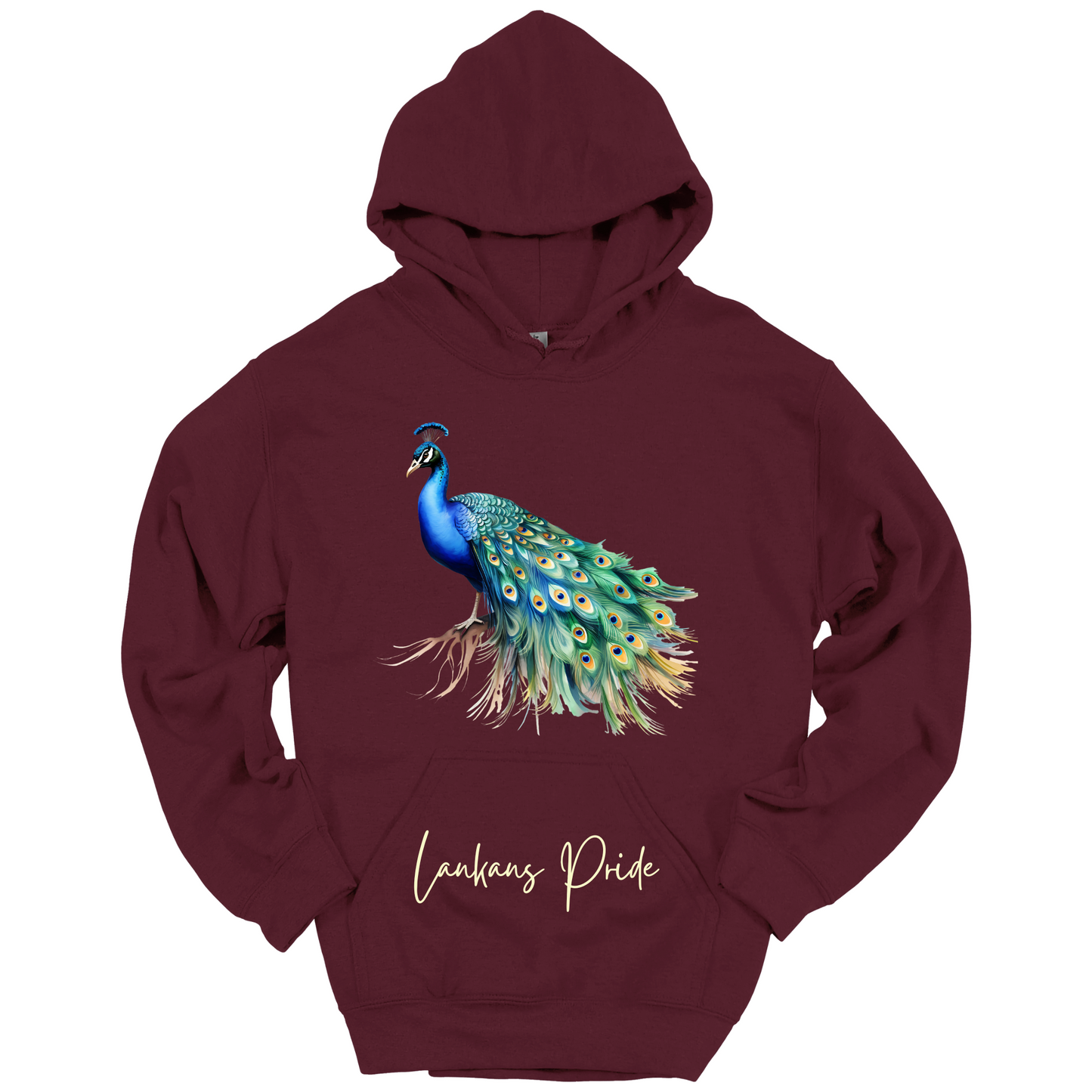 Majestic Peacock Sri Lanka Hoodie