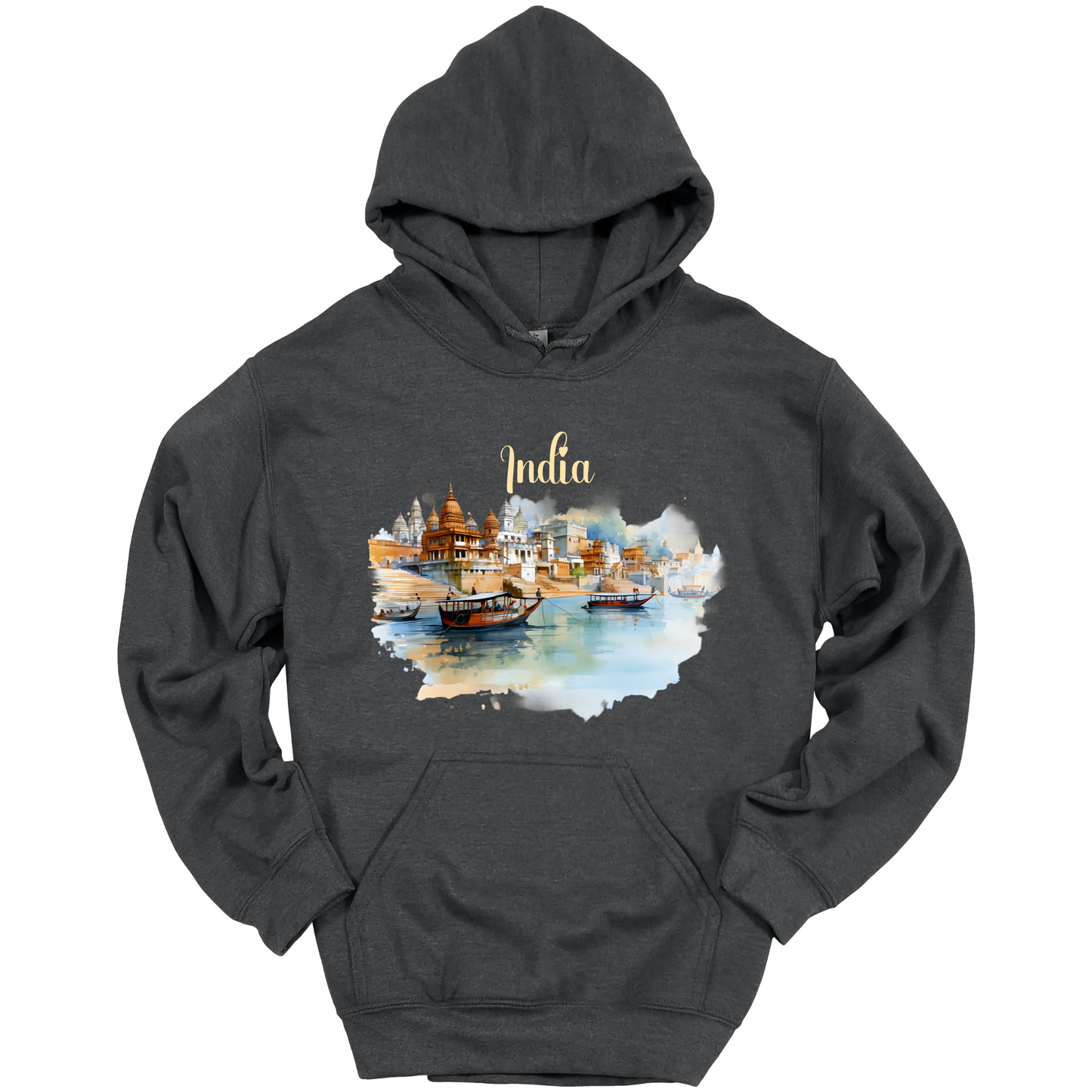 Sacred Waters: Ganga River India Hoodie