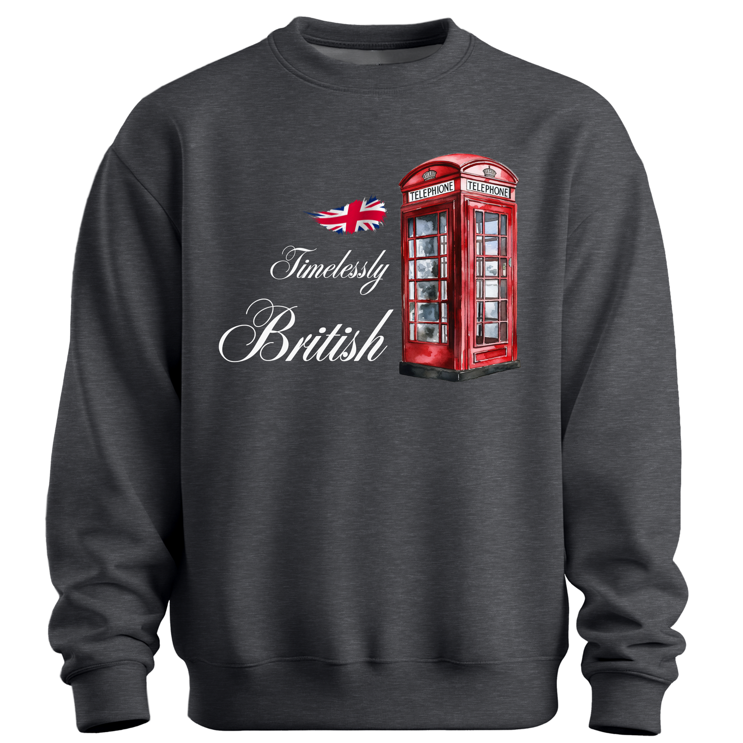 Timelessly British Red Phone Booth Unisex Sweatshirt