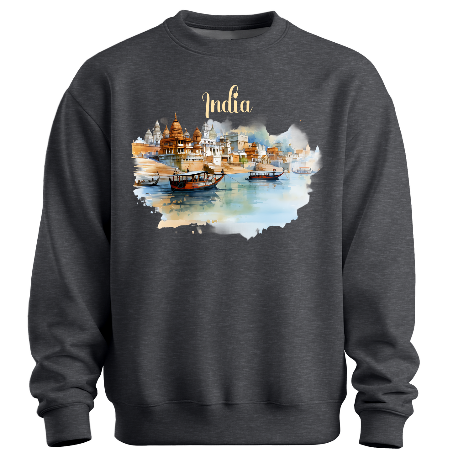 Sacred Waters: Ganga River India Sweatshirt