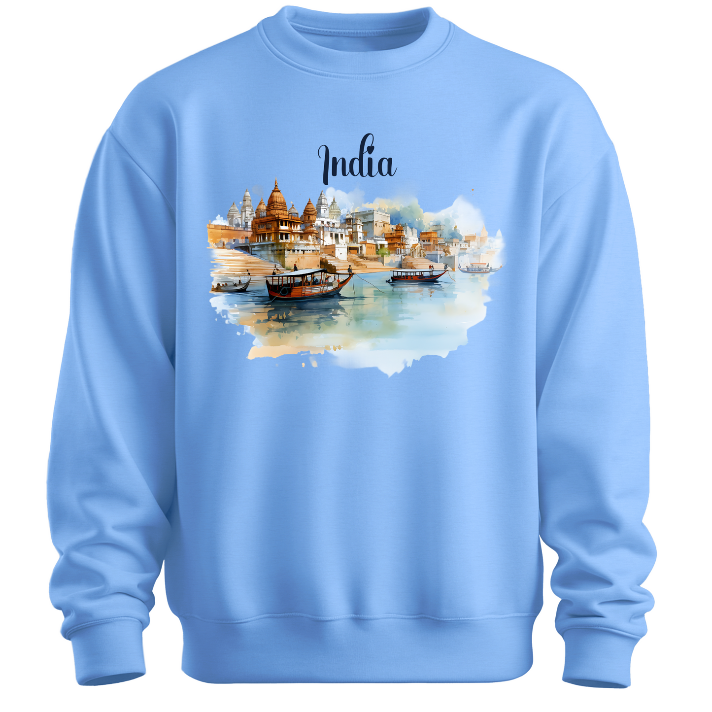 Sacred Waters: Ganga River India Sweatshirt