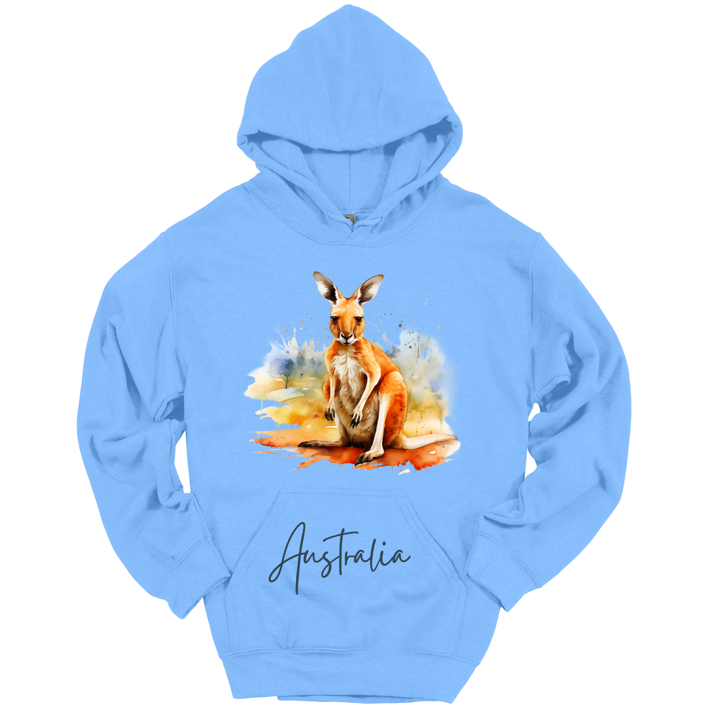 Aussie Hopper Kangaroo Travel Hoodie