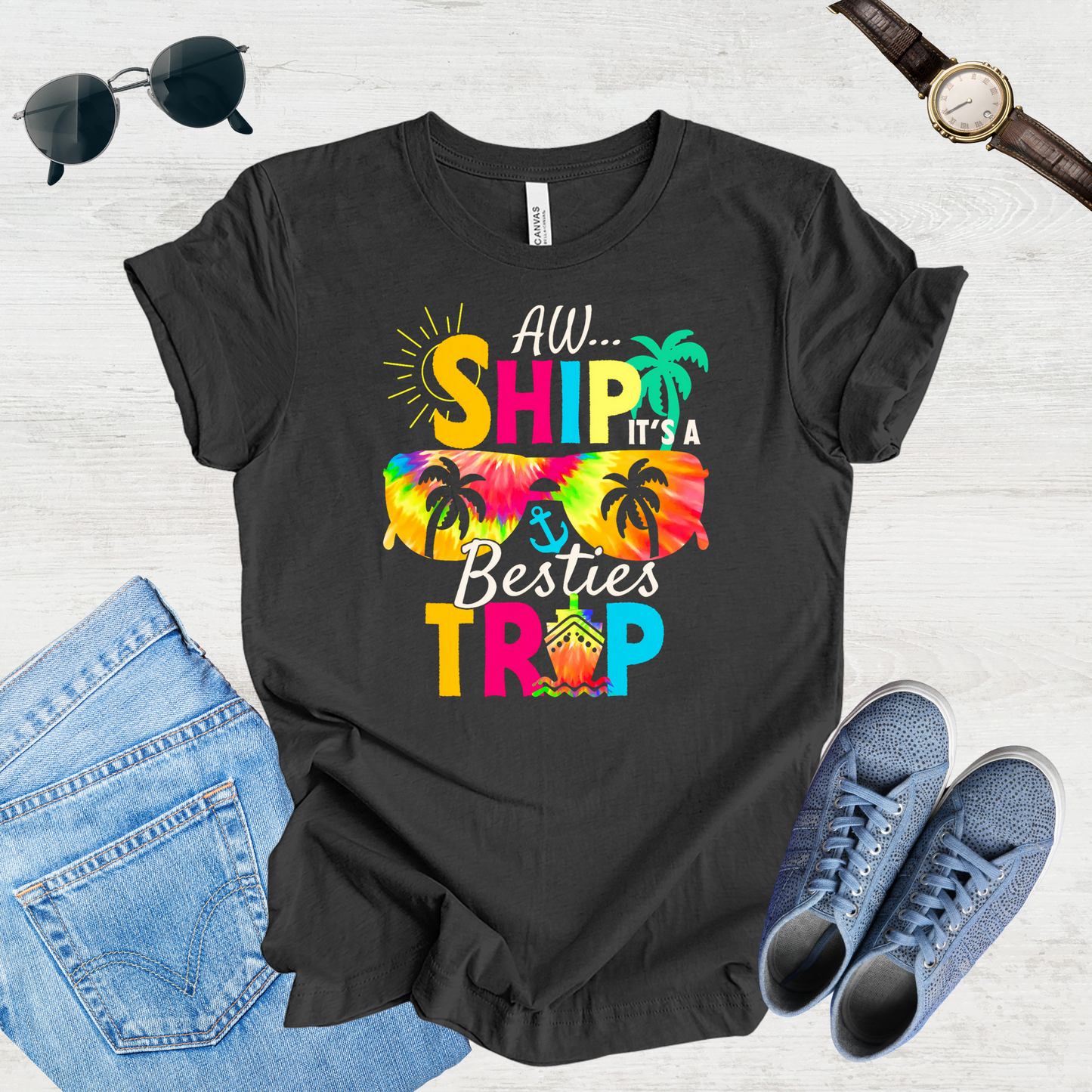 Adventure Awaits – Besties Trip Tee