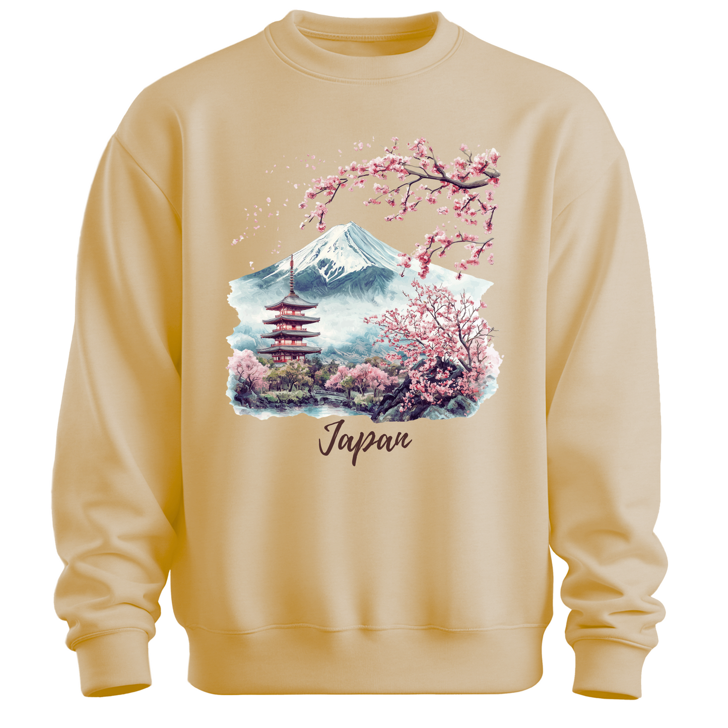 Serene Japan: Fuji & Temples Travel Sweatshirt