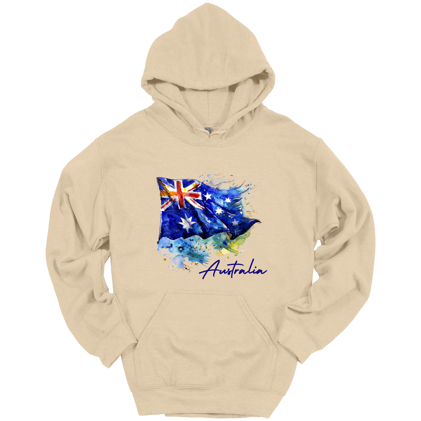 Aussie Pride Artistic Flag Hoodie