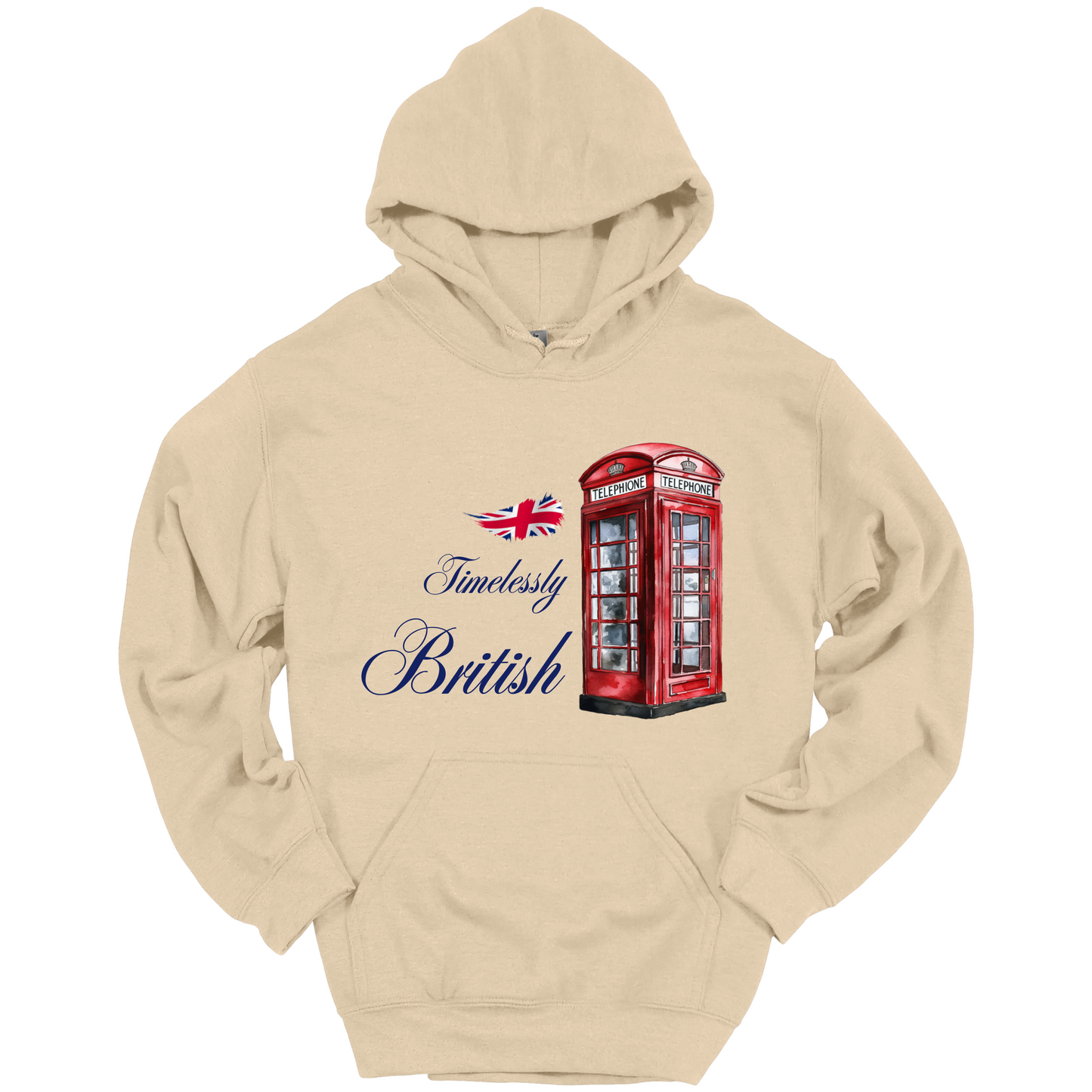 Timelessly British Red Phone Booth Unisex Hoodie