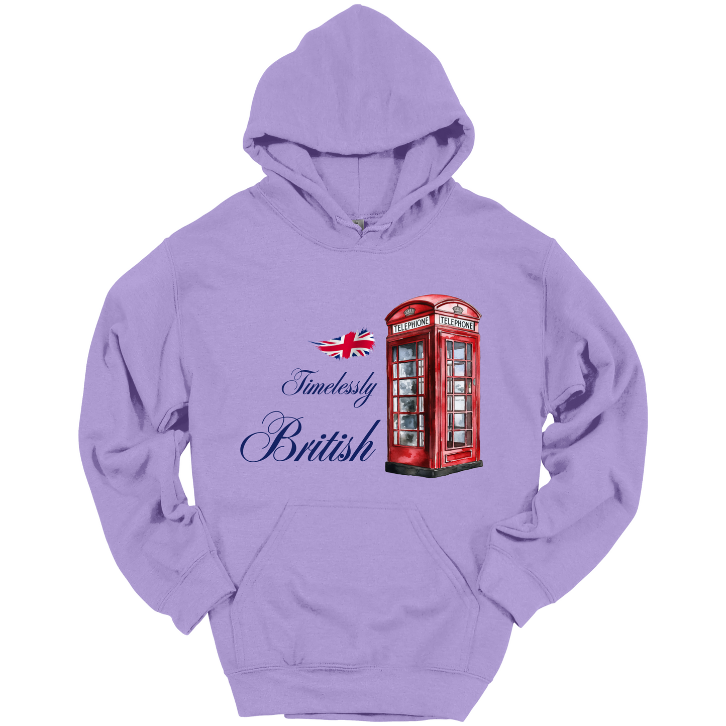Timelessly British Red Phone Booth Unisex Hoodie
