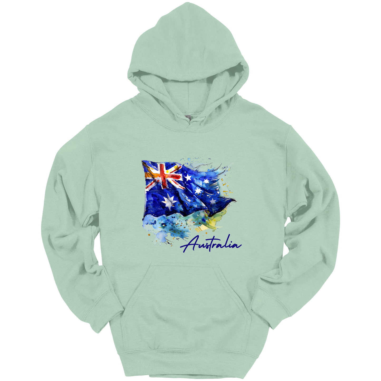 Aussie Pride Artistic Flag Hoodie