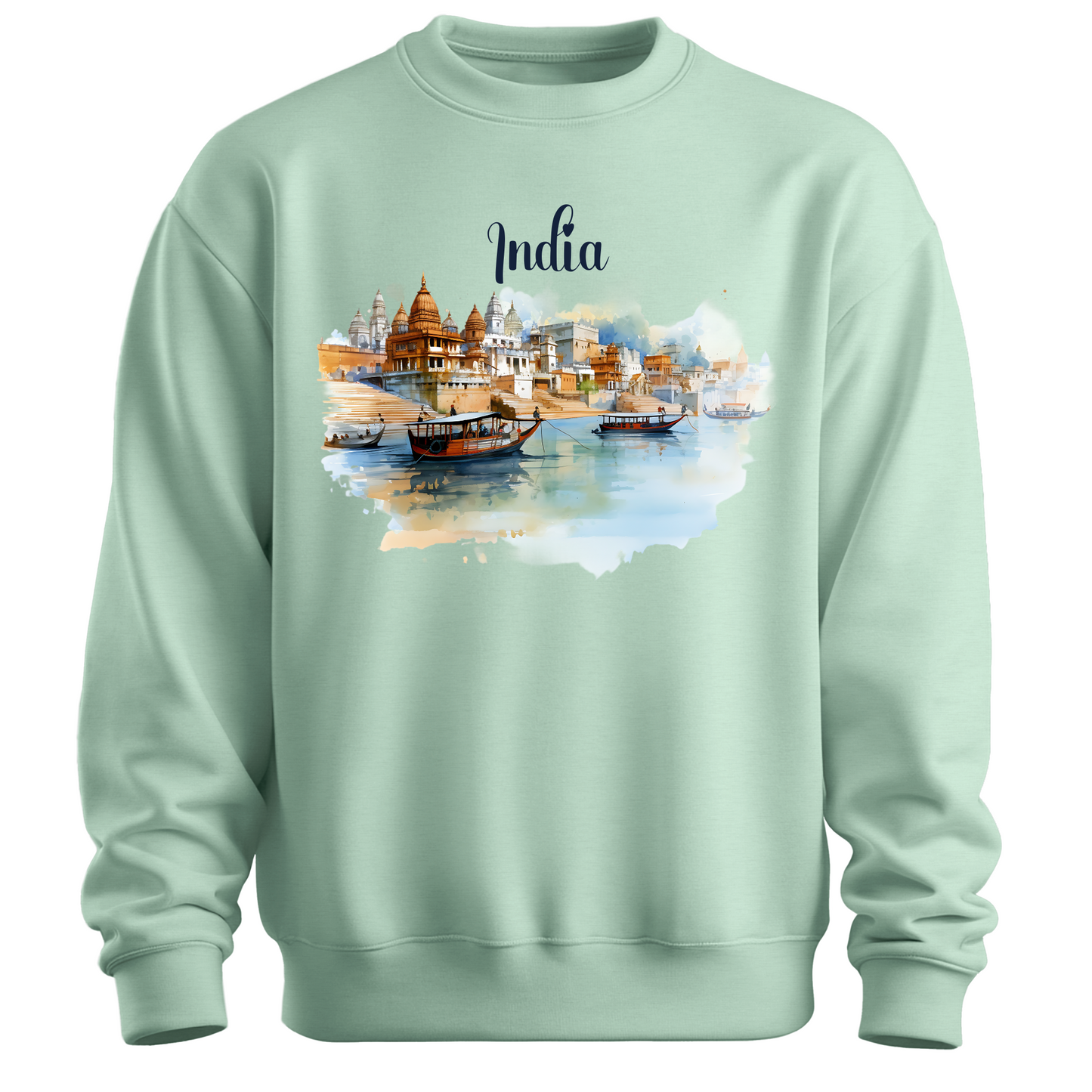 Sacred Waters: Ganga River India Sweatshirt
