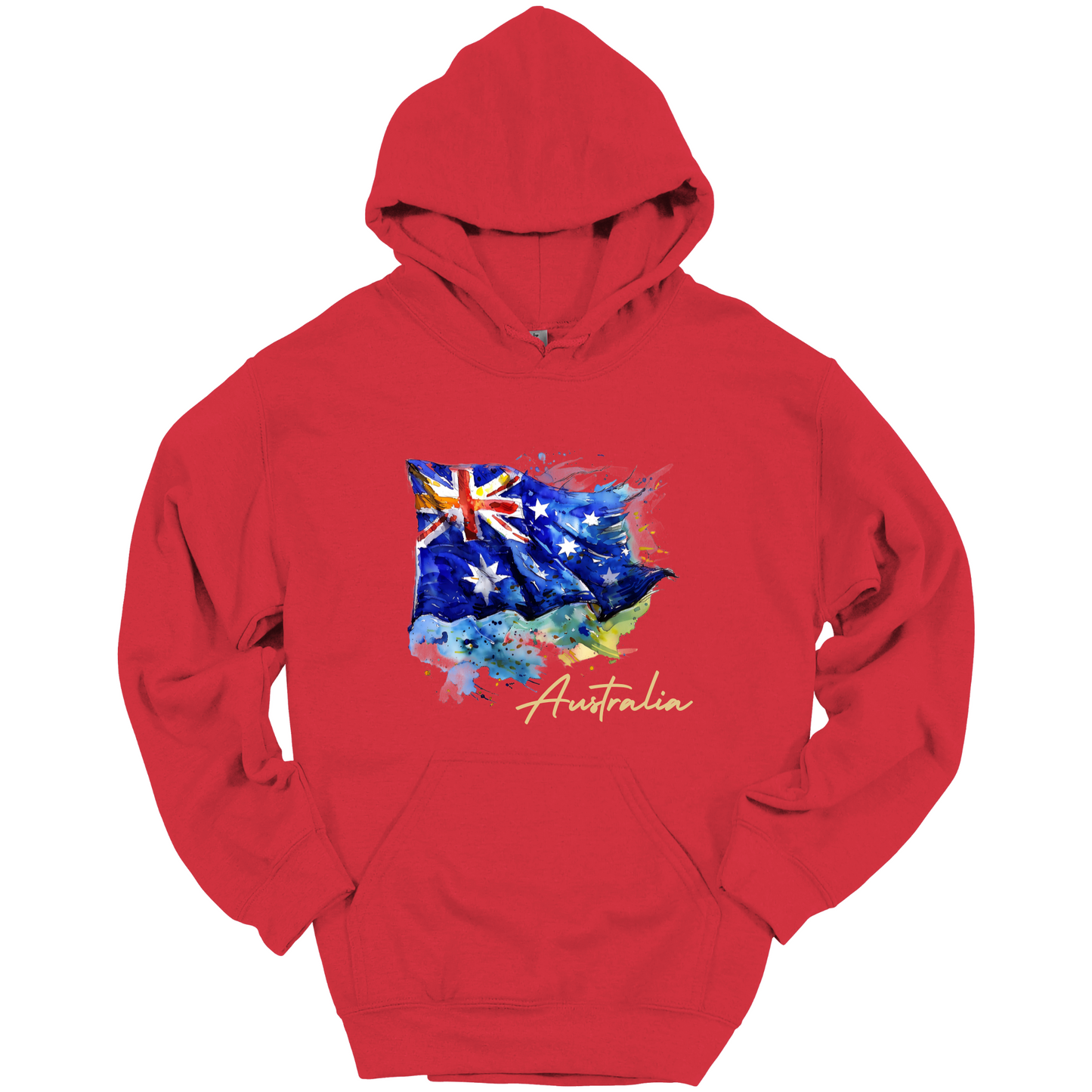Aussie Pride Artistic Flag Hoodie