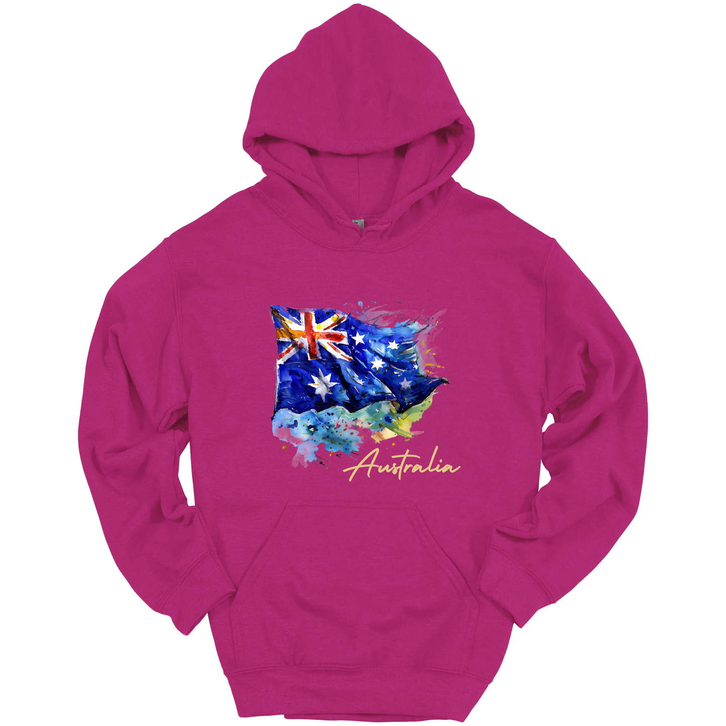 Aussie Pride Artistic Flag Hoodie
