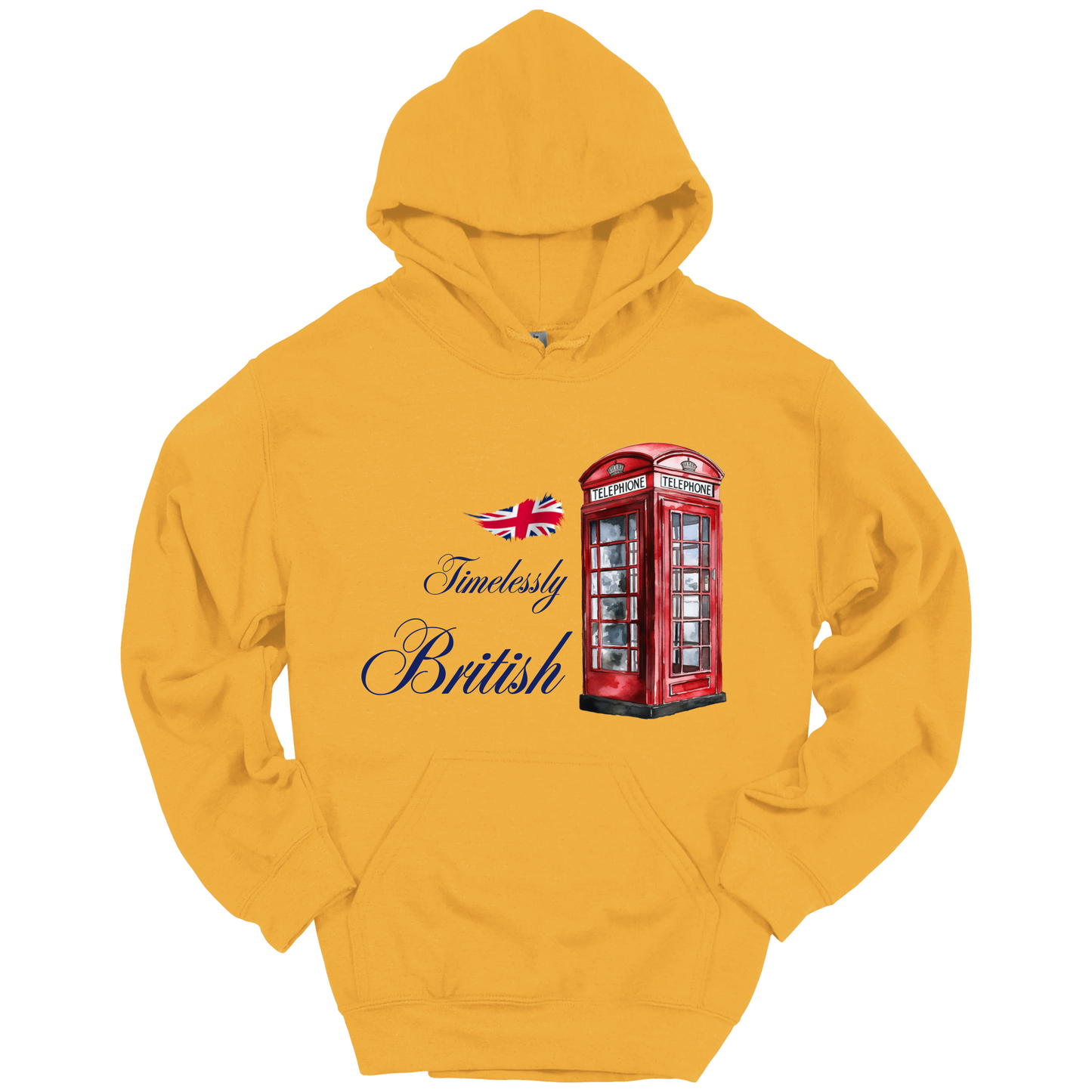 Timelessly British Red Phone Booth Unisex Hoodie