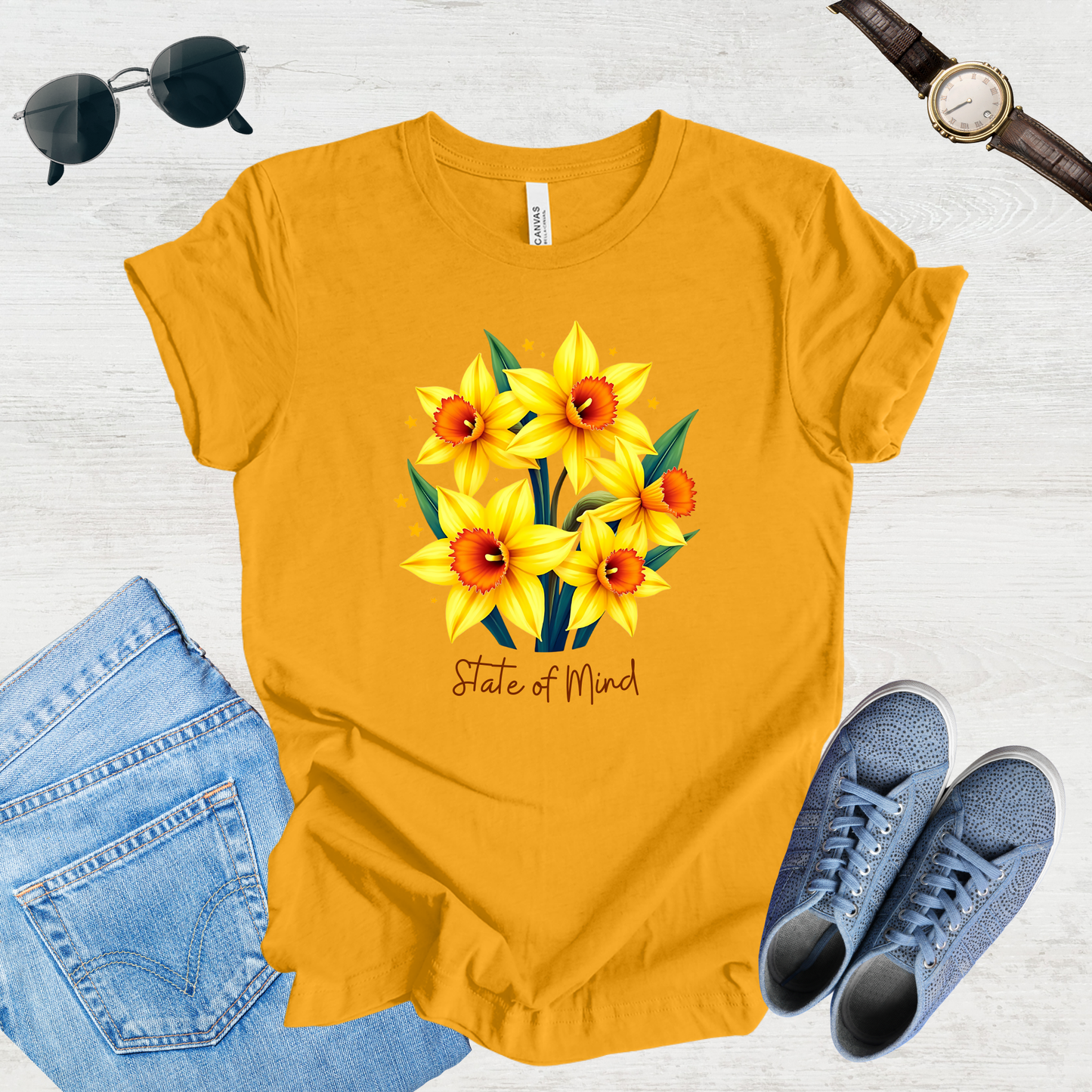State of Mind Daffodil Bloom Tee