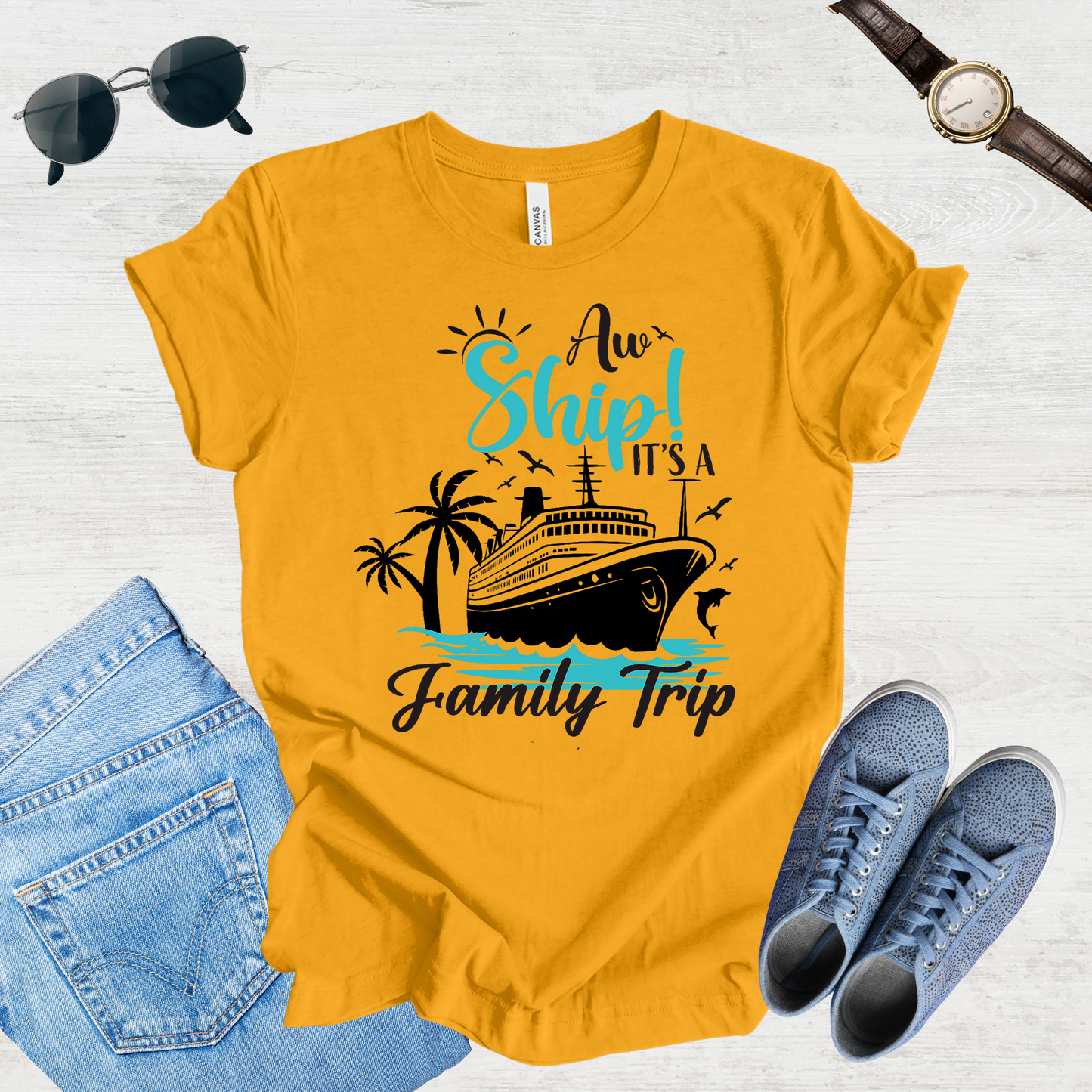 All Aboard Fam – Cruise Trip Tee