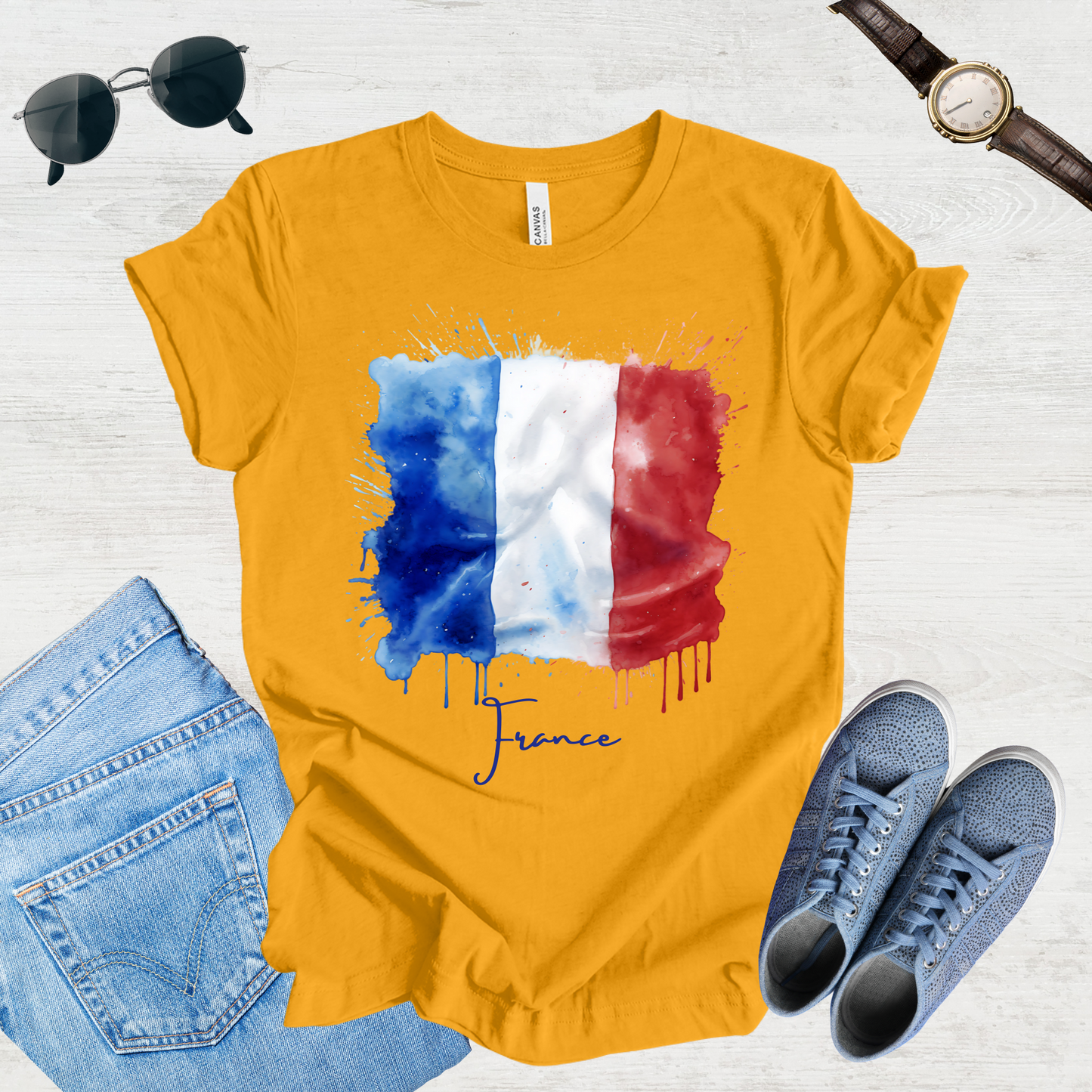 Vive La France: French Flag Tee