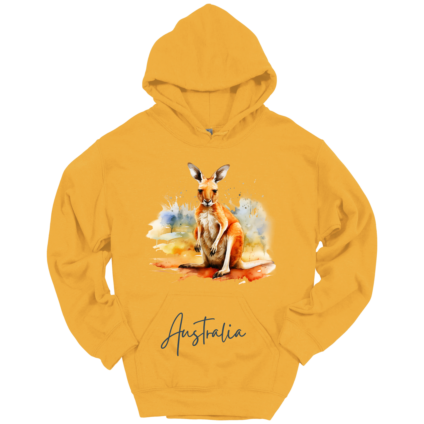Aussie Hopper Kangaroo Travel Hoodie