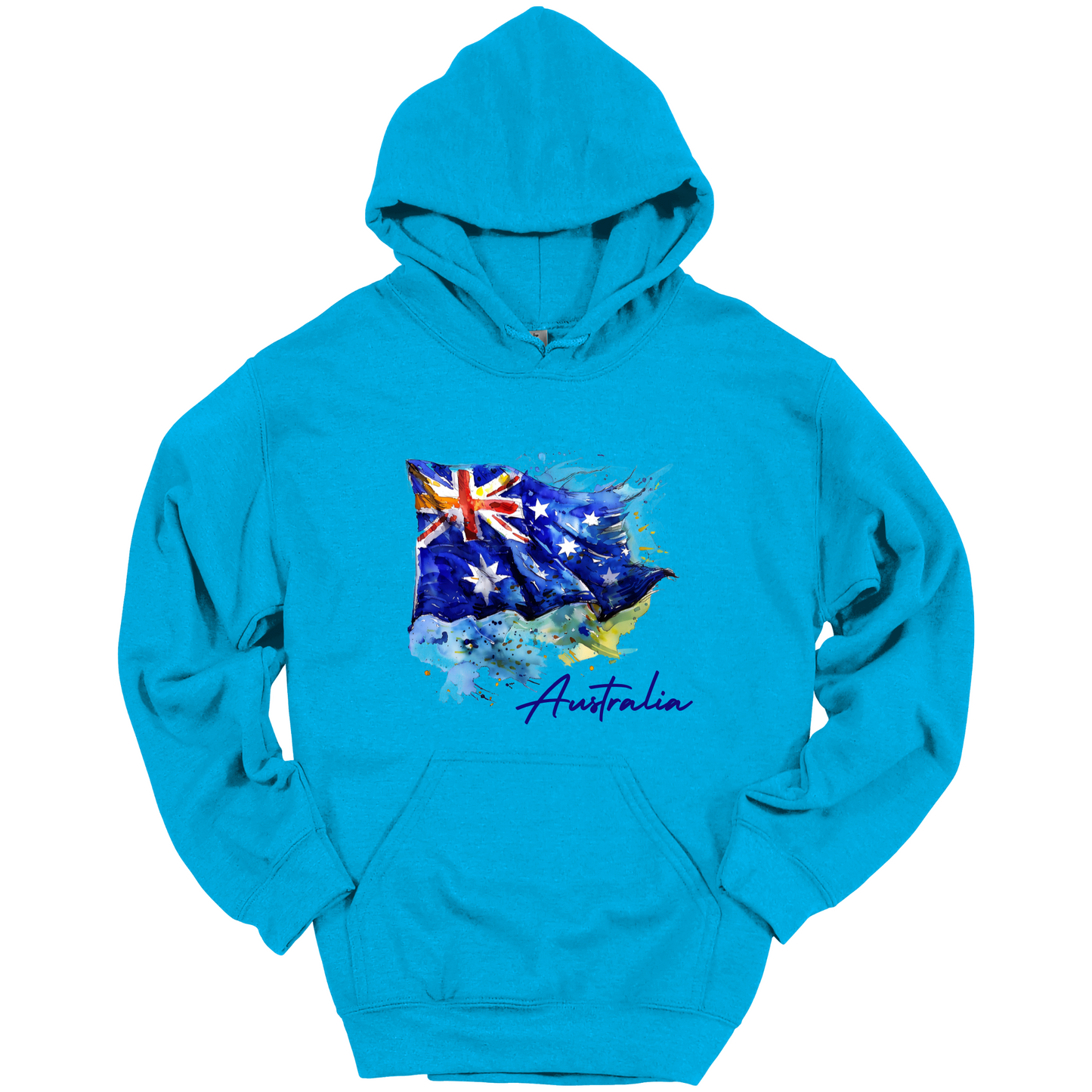 Aussie Pride Artistic Flag Hoodie