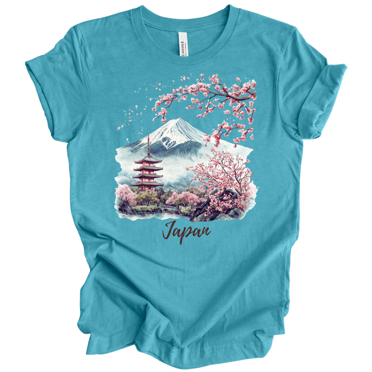 Serene Japan: Fuji & Temples Travel Tee