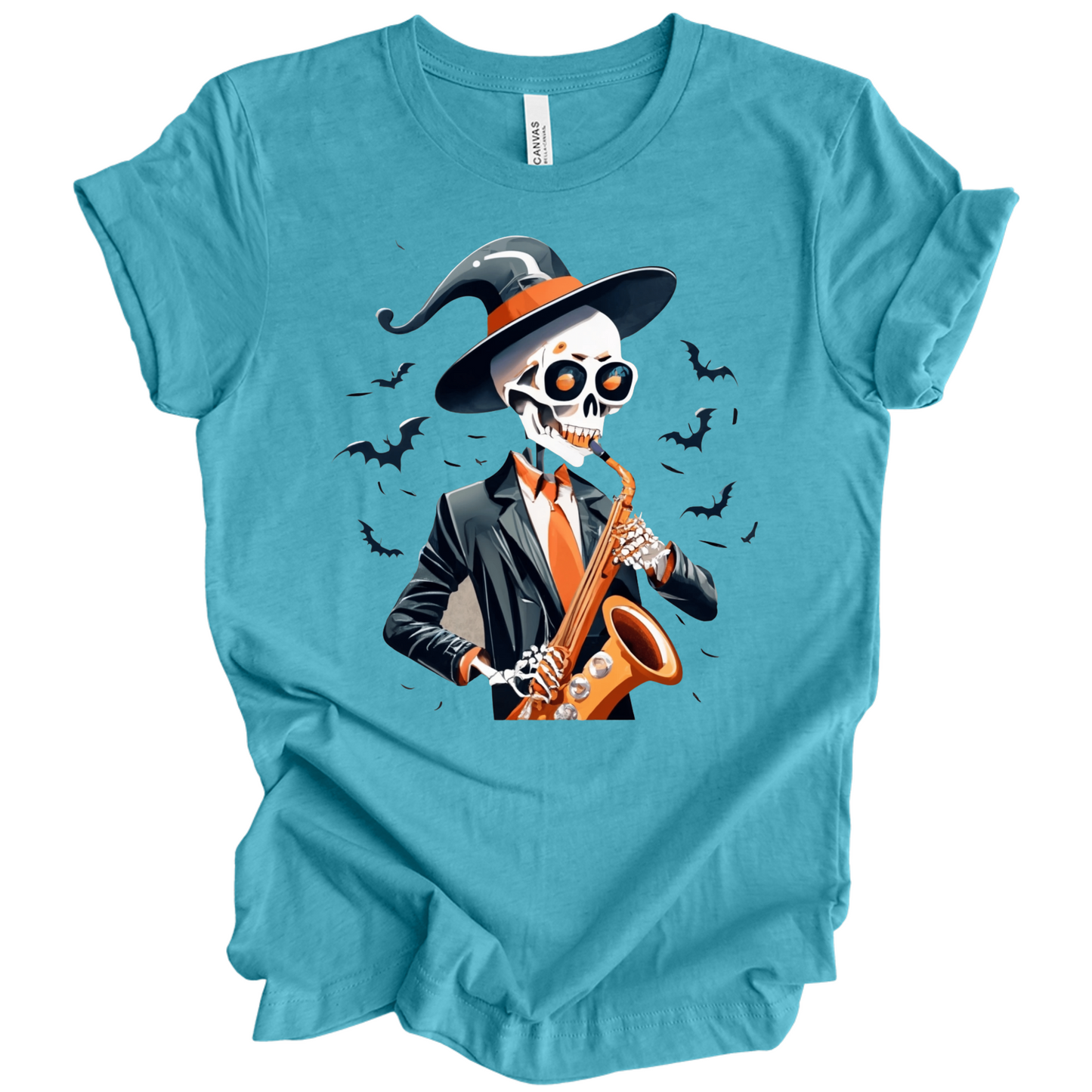 Spooky Jazz Music Halloween Tee