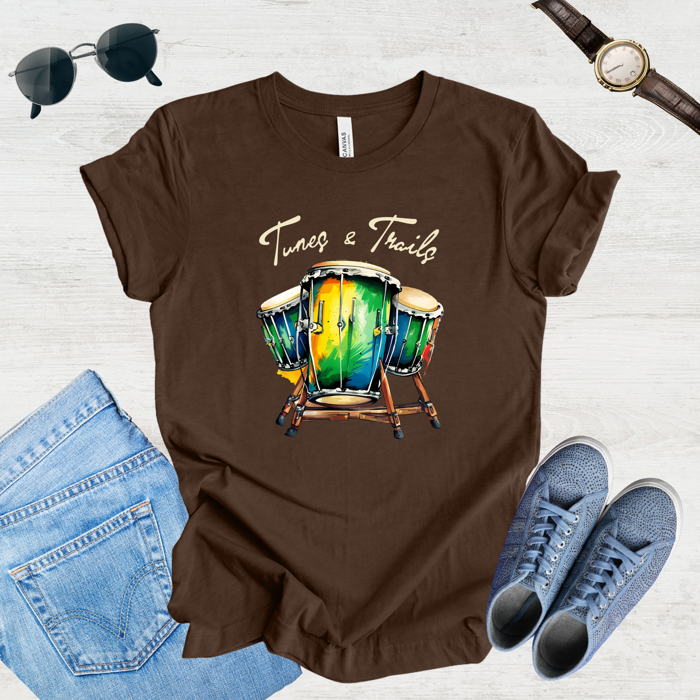 Tunes & Trails – Rhythmic Journeys Tee