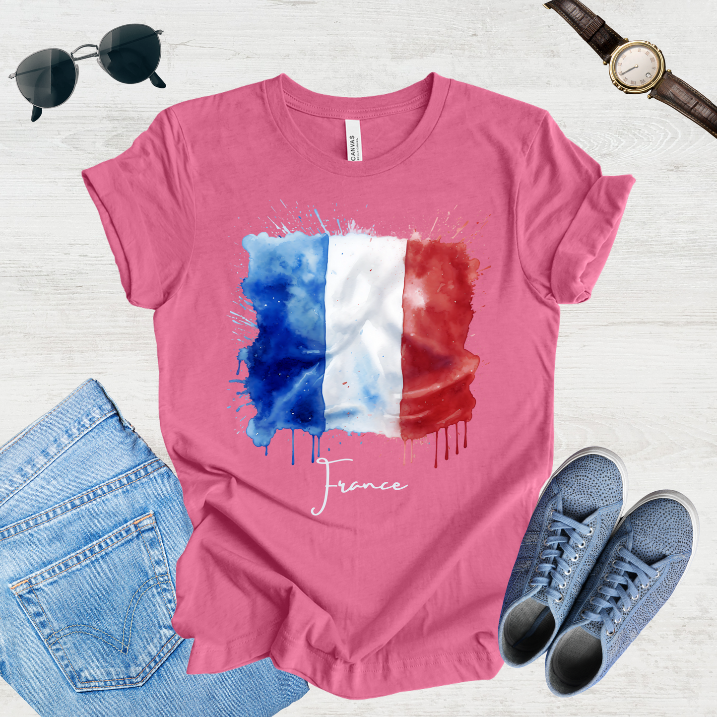 Vive La France: French Flag Tee