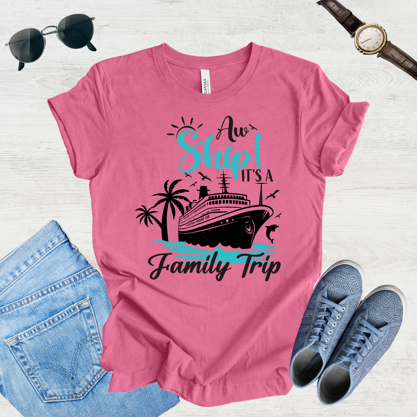 All Aboard Fam – Cruise Trip Tee
