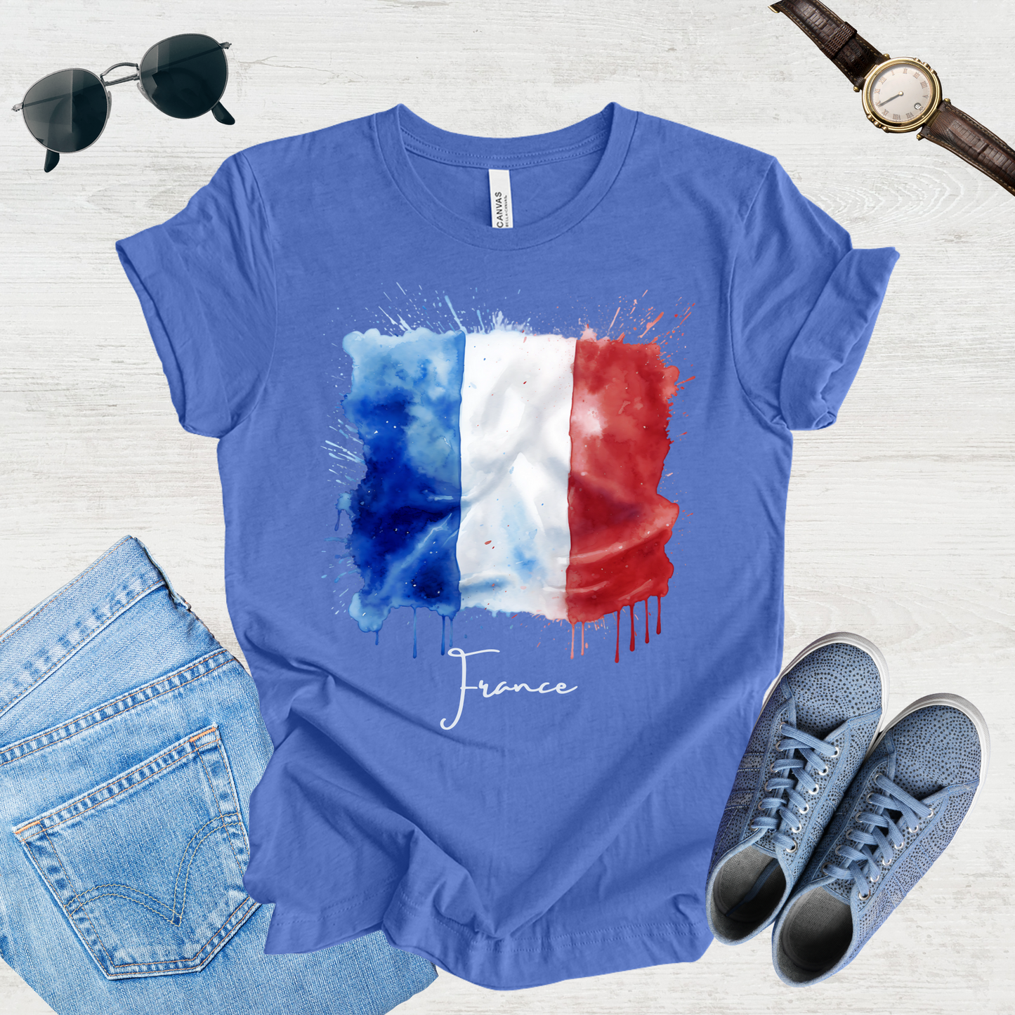 Vive La France: French Flag Tee