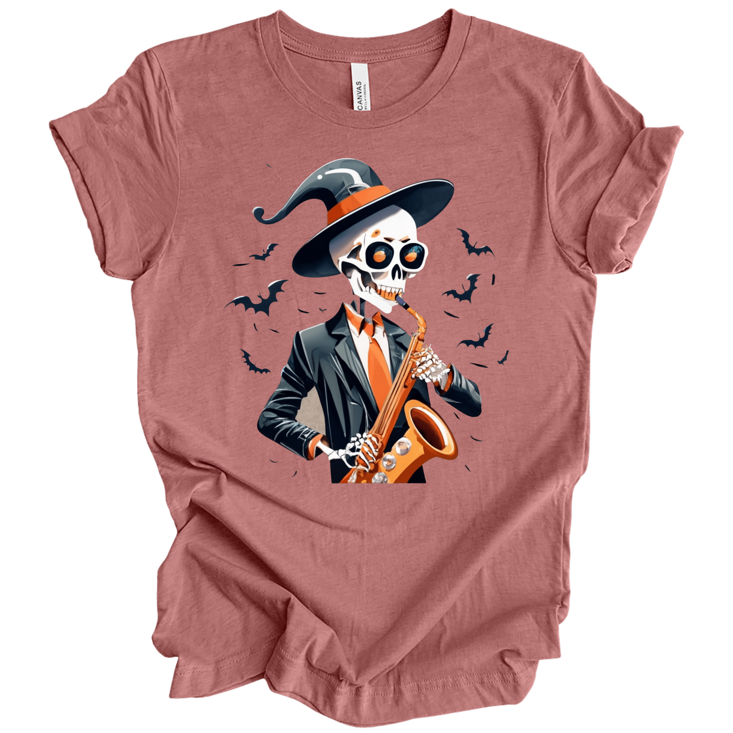 Spooky Jazz Music Halloween Tee