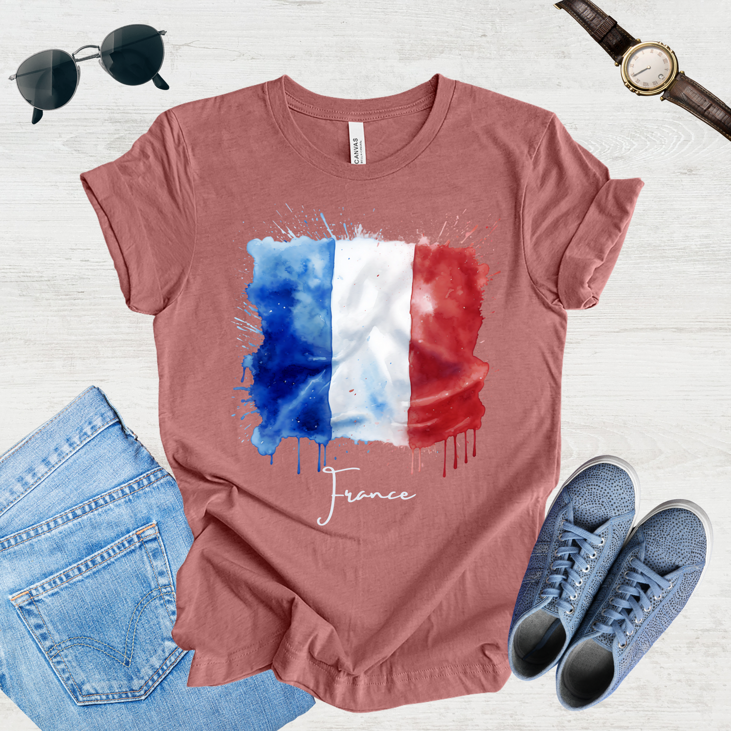 Vive La France: French Flag Tee