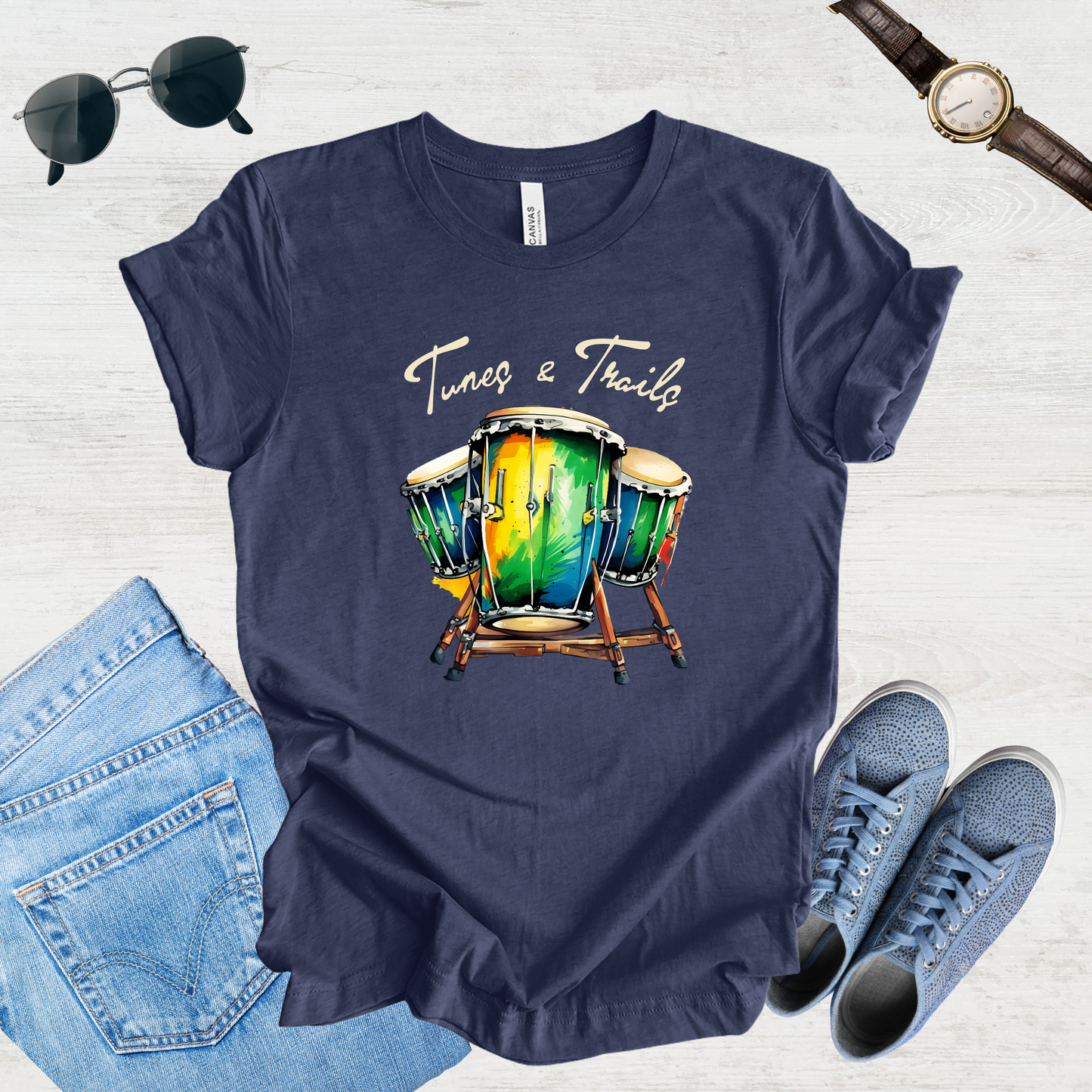 Tunes & Trails – Rhythmic Journeys Tee