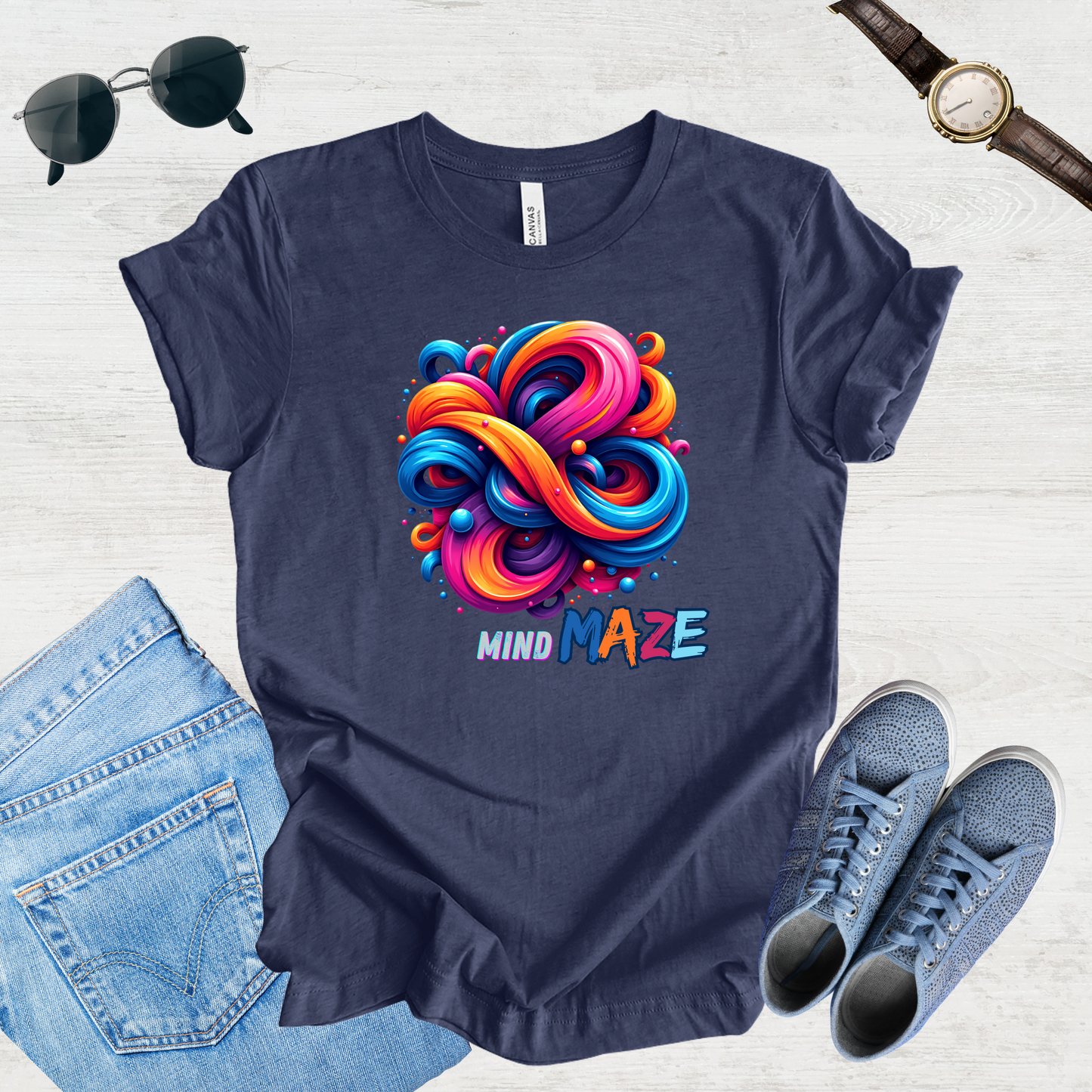 Mind Maze – Retro Vibes Tee