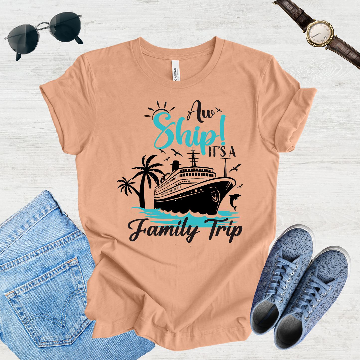 All Aboard Fam – Cruise Trip Tee