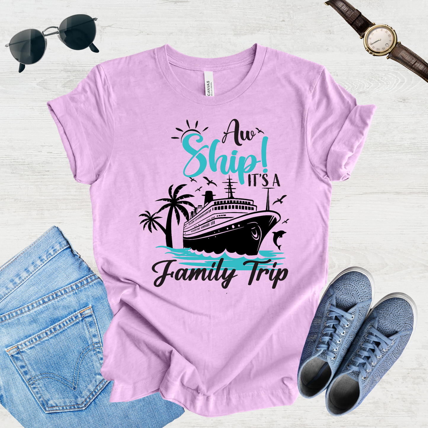 All Aboard Fam – Cruise Trip Tee