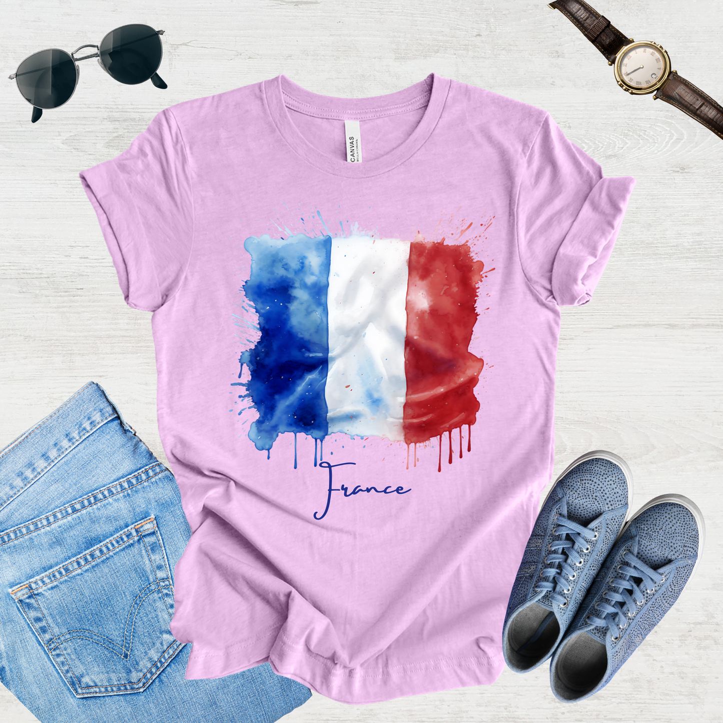 Vive La France: French Flag Tee
