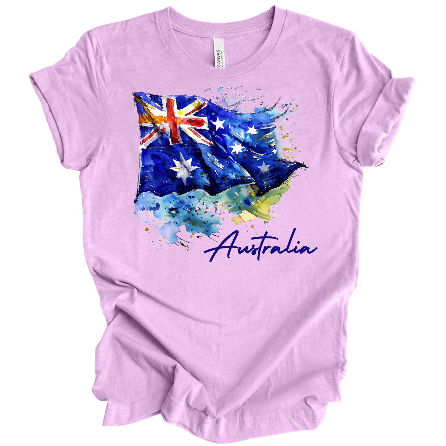 Aussie Pride Artistic Flag Tee